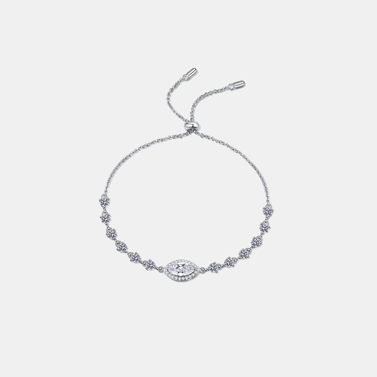 1 Carat Moissanite Bracelet - 925 Sterling Silver Luxury