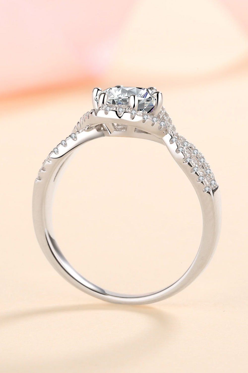 1 Carat Moissanite Ring - 925 Sterling Silver Luxury