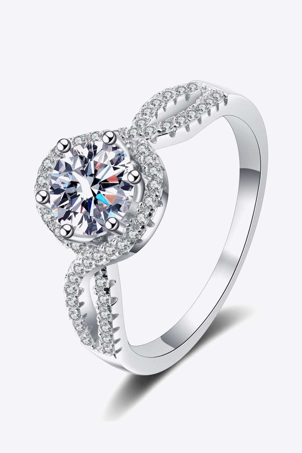 1 Carat Moissanite Ring - 925 Sterling Silver Luxury