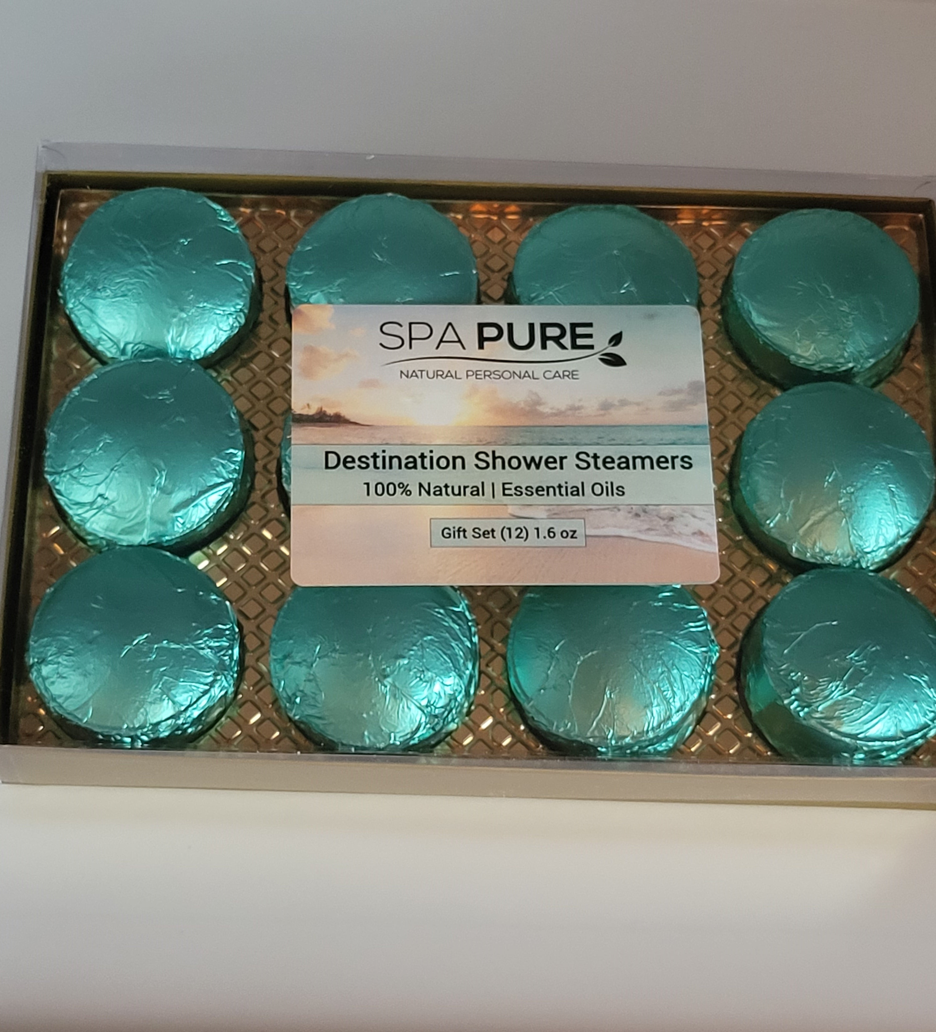Destination Shower Steamers Gift Set - 12 Pack Summer Scents