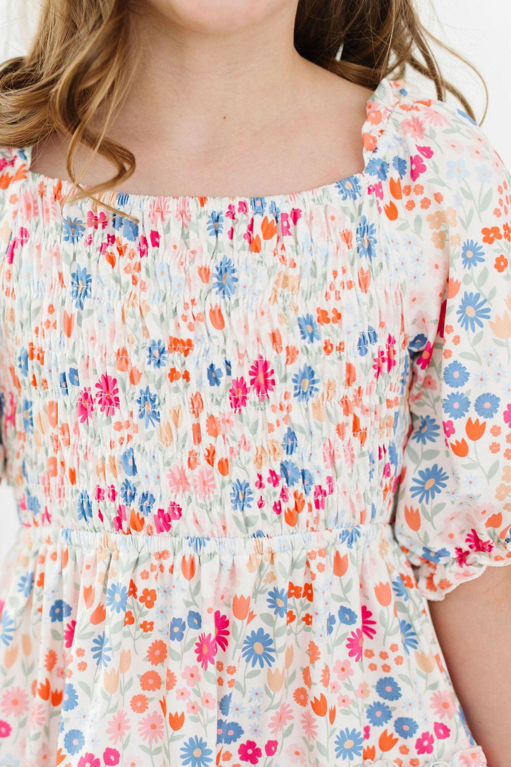 Meadow Magic Smocked Ruffle Dress - Kids