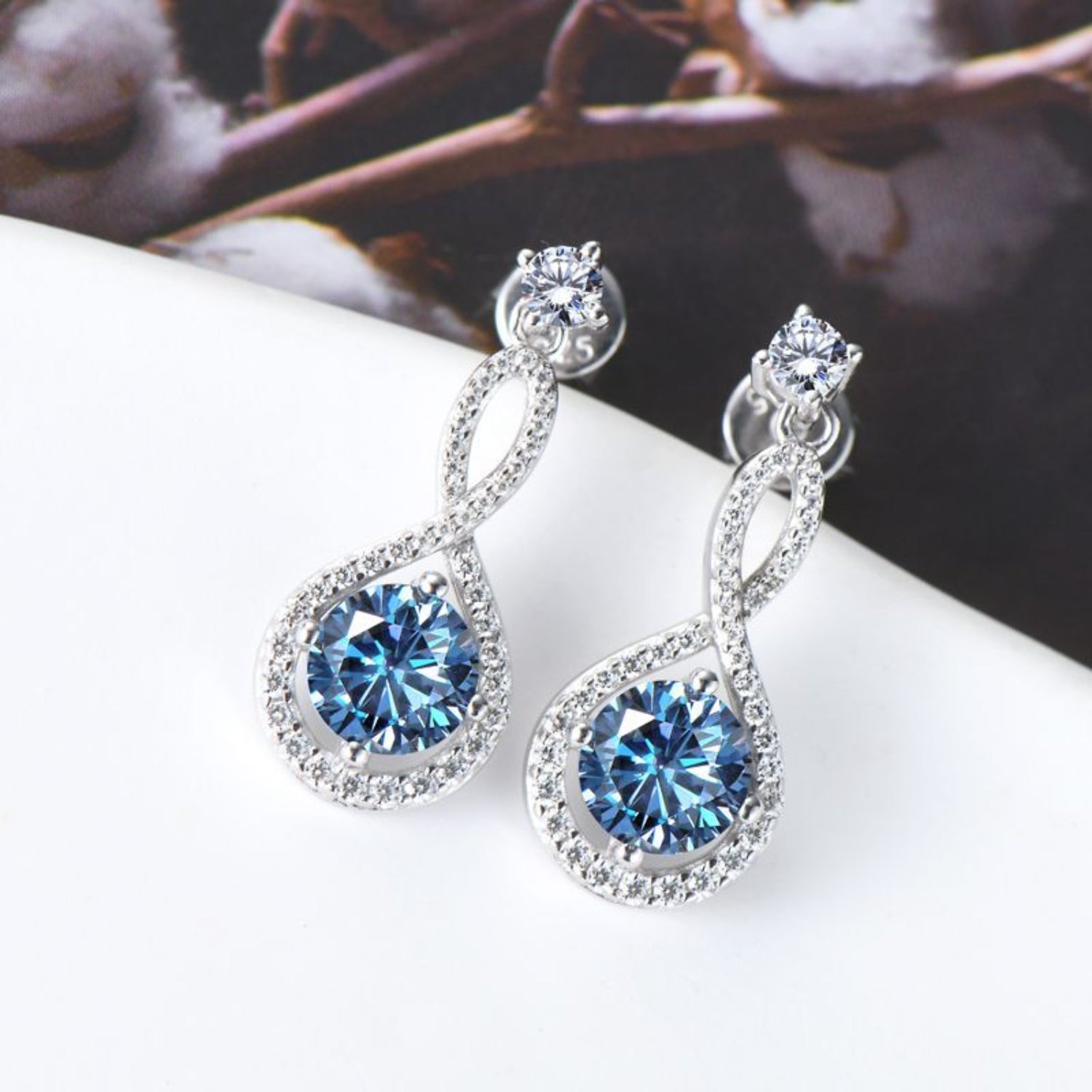 1 Carat Moissanite Earrings - 925 Sterling Silver Luxury