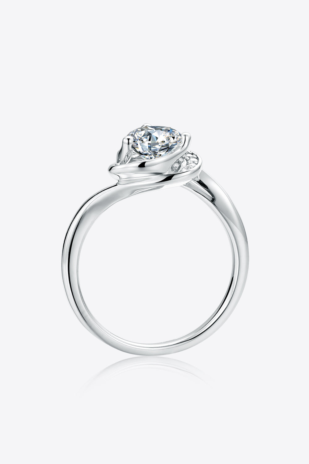 1 Carat Moissanite Heart Ring - 925 Sterling Silver Luxury