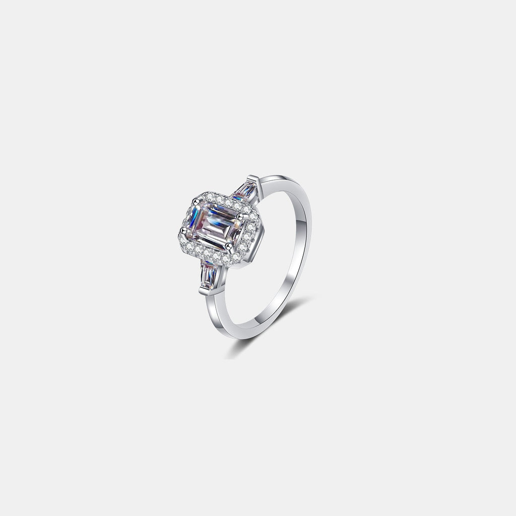 1 Carat Moissanite Ring - 925 Sterling Silver Luxury