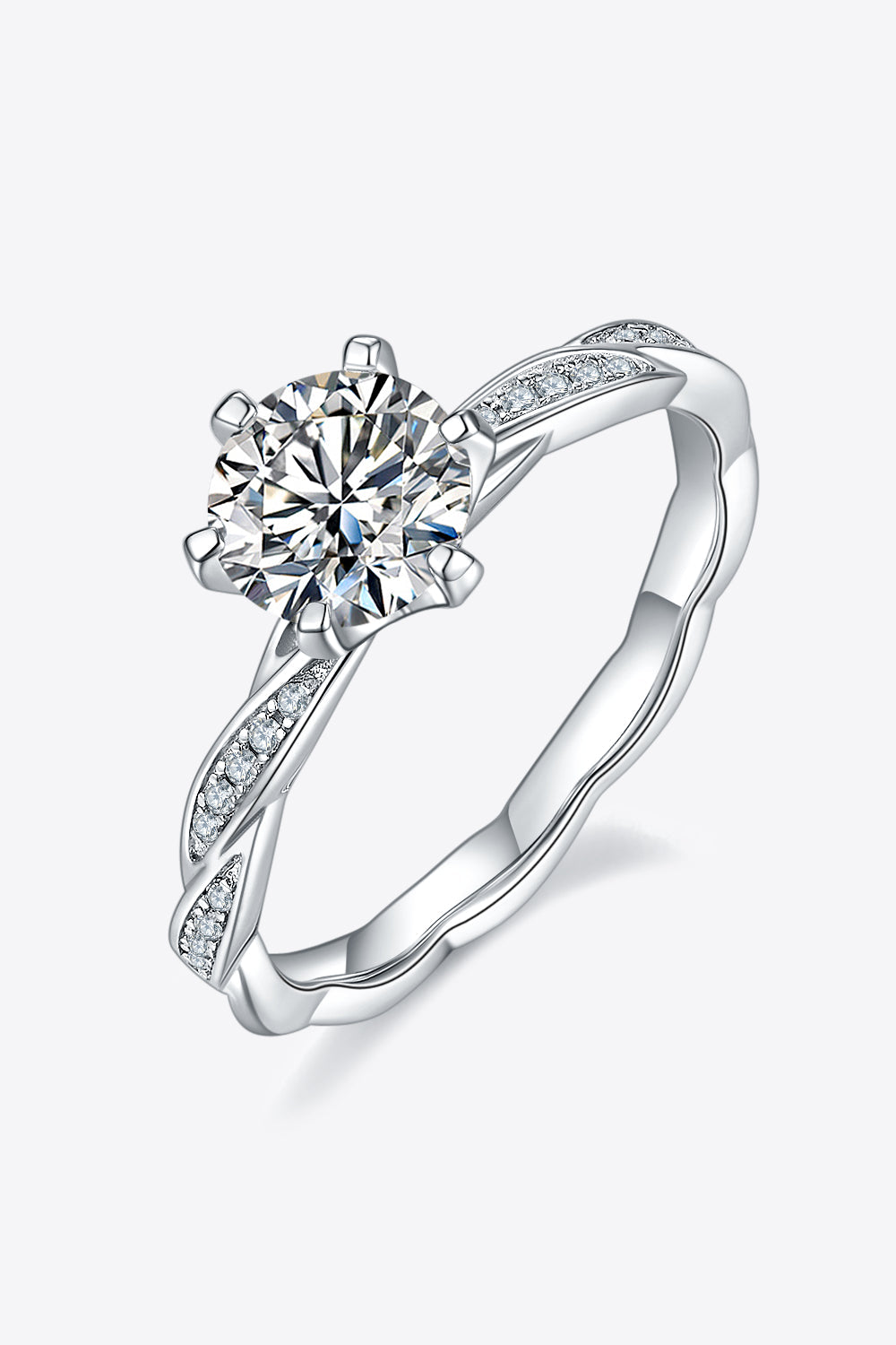 1 Carat Moissanite Ring - 925 Sterling Silver Luxury