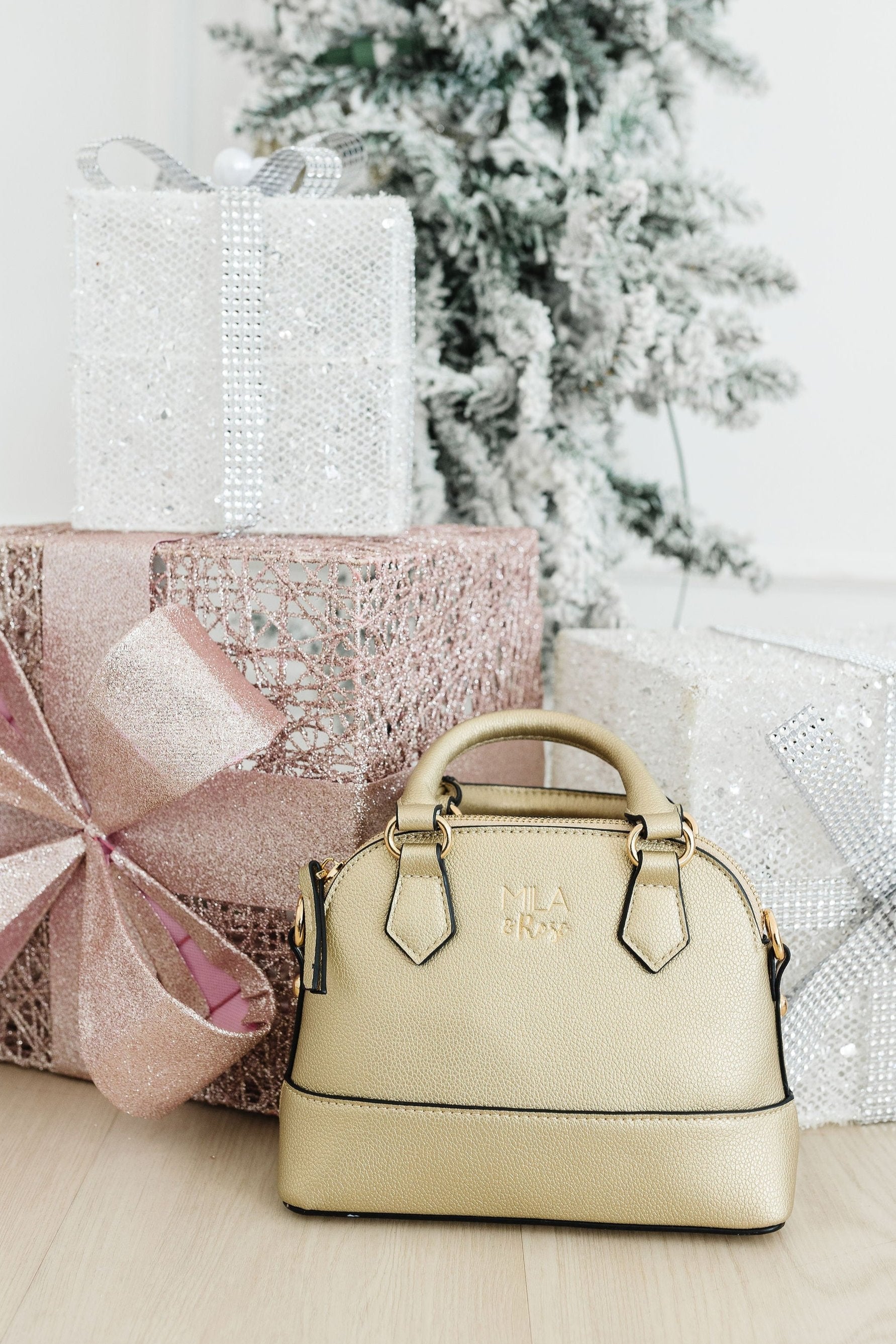 Gold Metallic Crossbody Purse - Kids