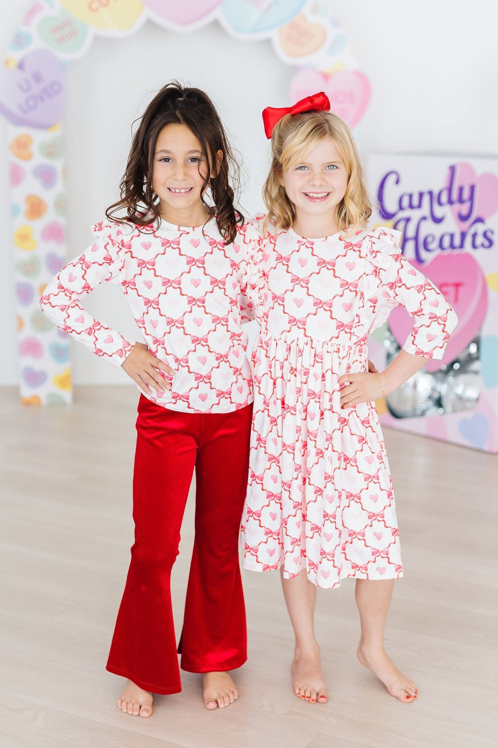 Lovebug Long Sleeve Ruffle Tee - Girls