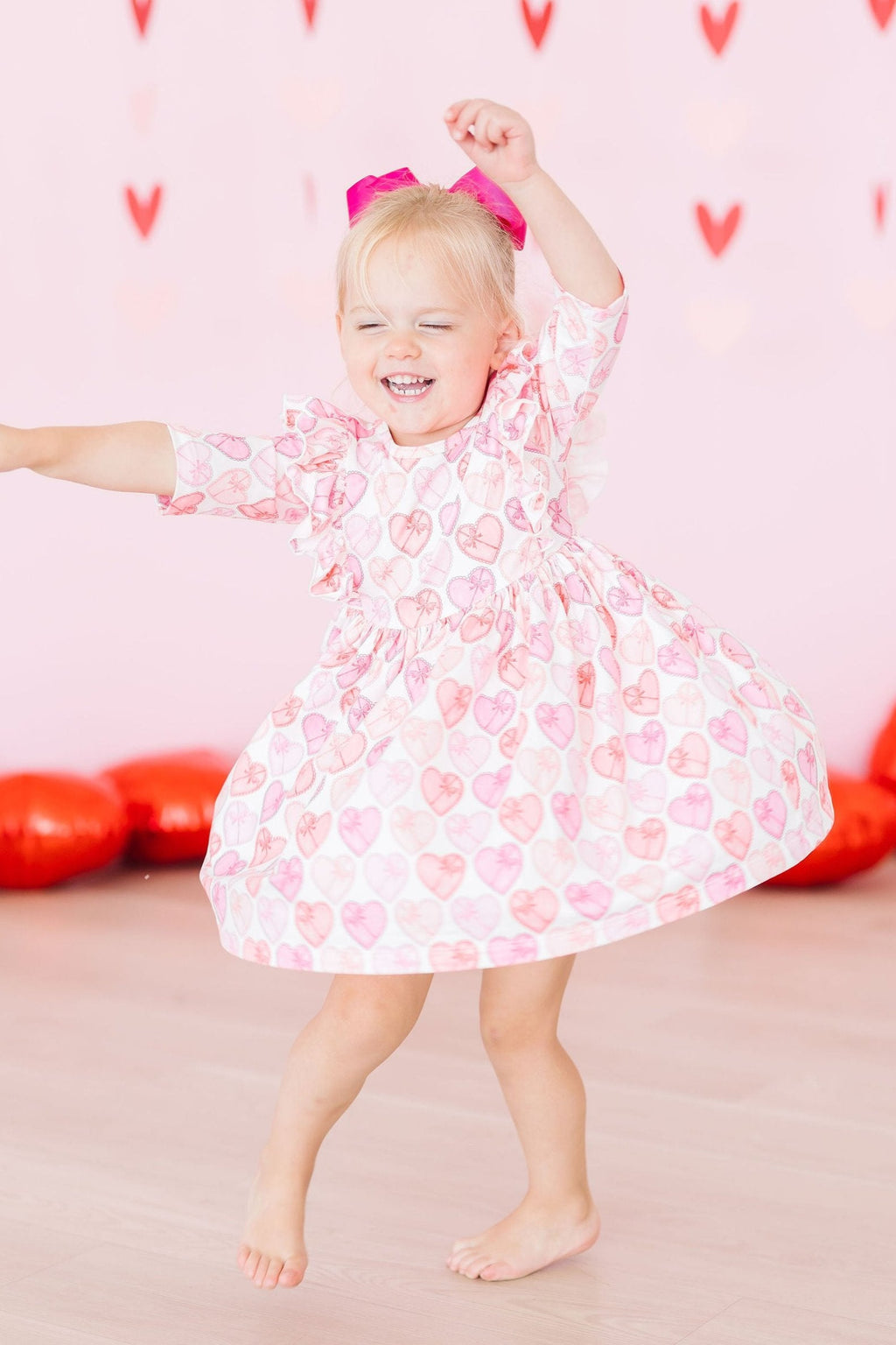 Melt My Heart Ruffle Twirl Dress - Kids