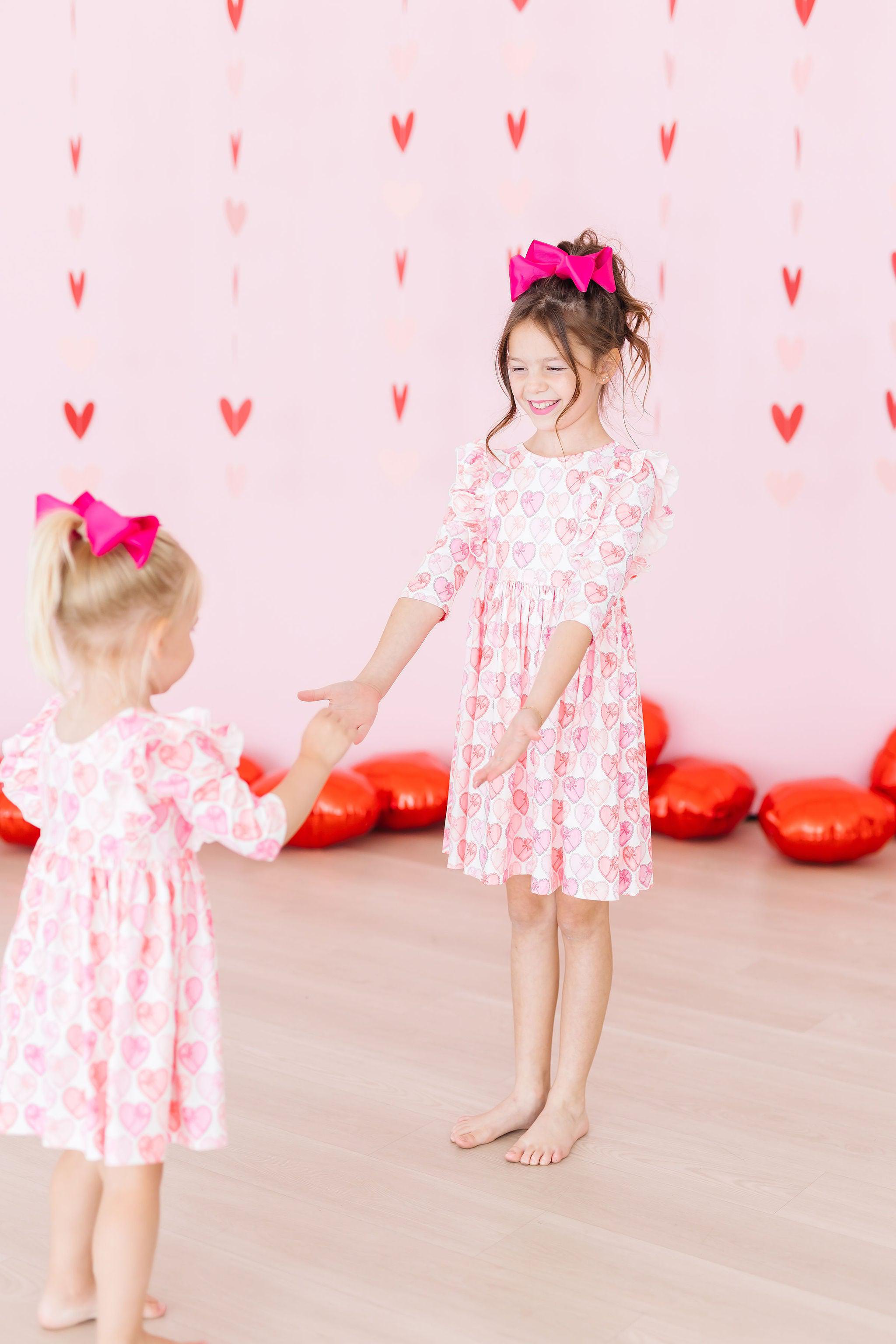 Melt My Heart Ruffle Twirl Dress - Kids
