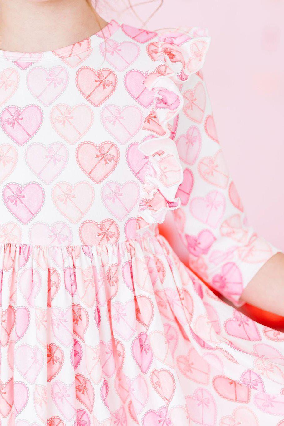 Melt My Heart Ruffle Twirl Dress - Kids