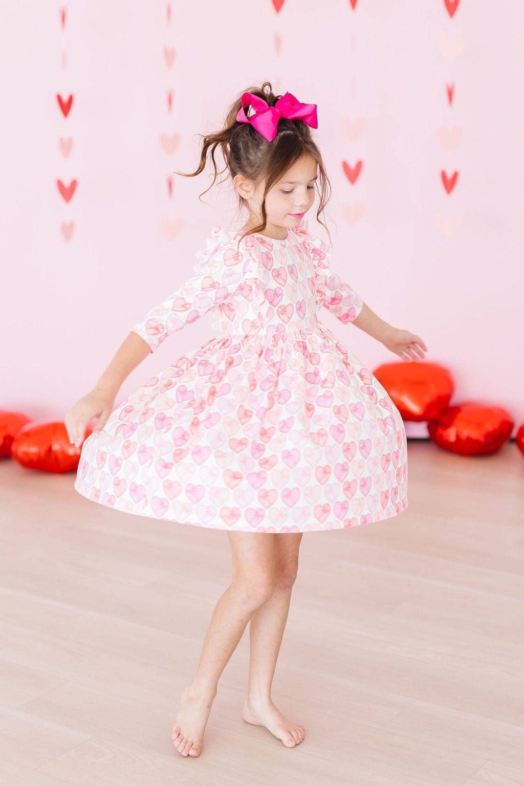 Melt My Heart Ruffle Twirl Dress - Kids