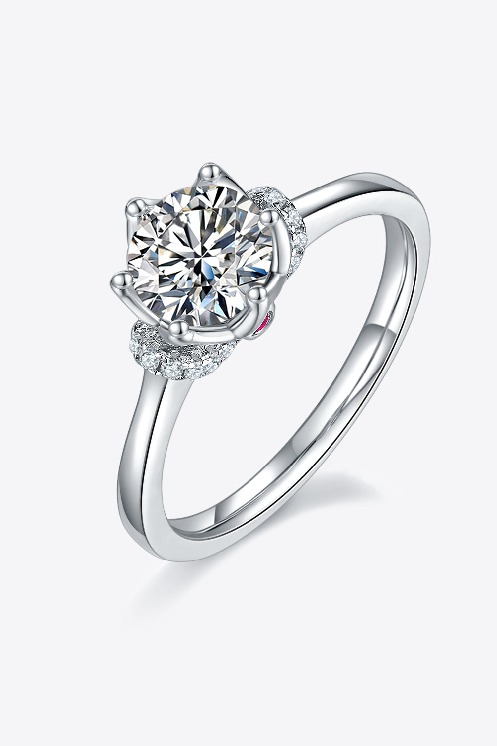 1 Carat Moissanite Ring - 925 Sterling Silver Luxury