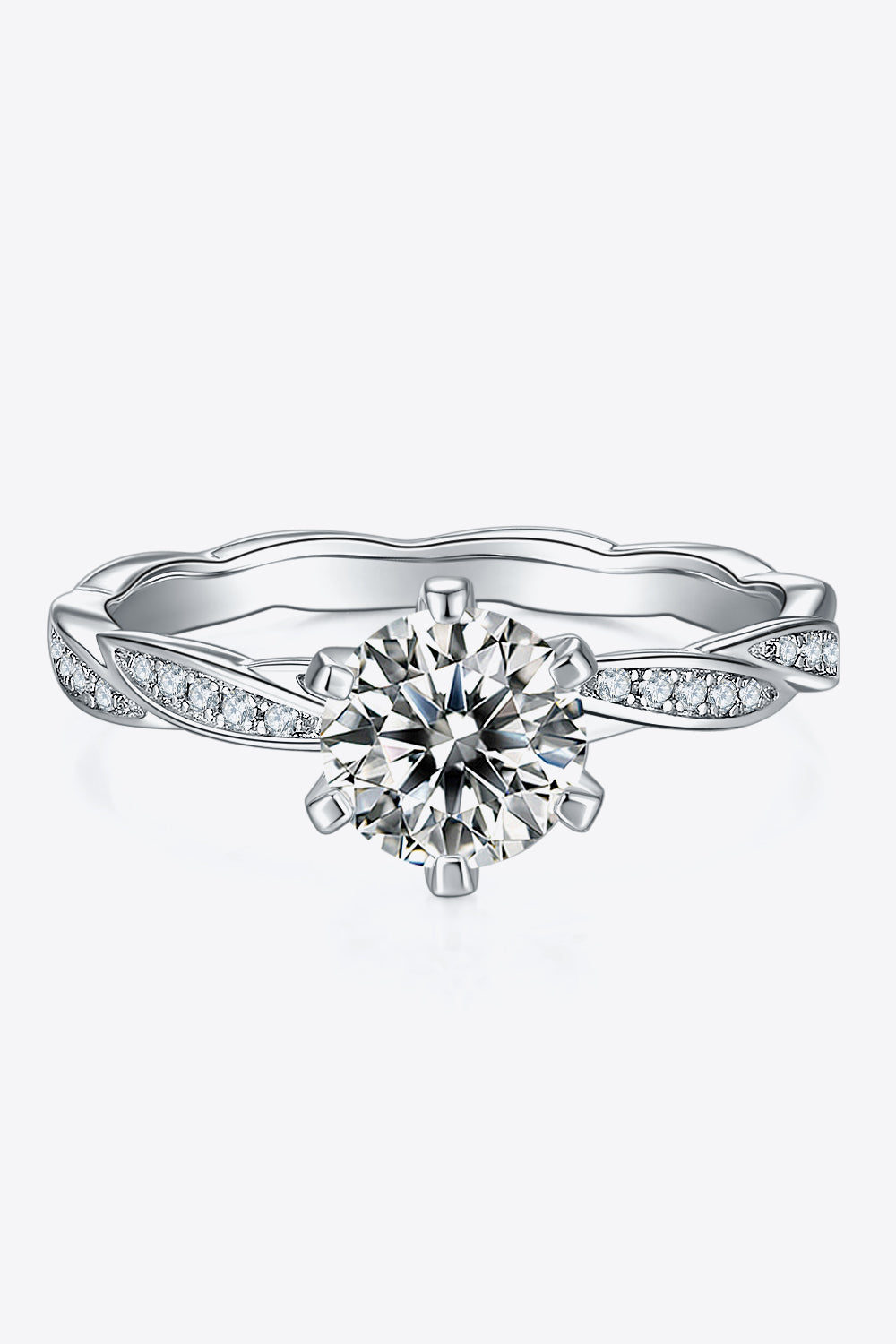 1 Carat Moissanite Ring - 925 Sterling Silver Luxury