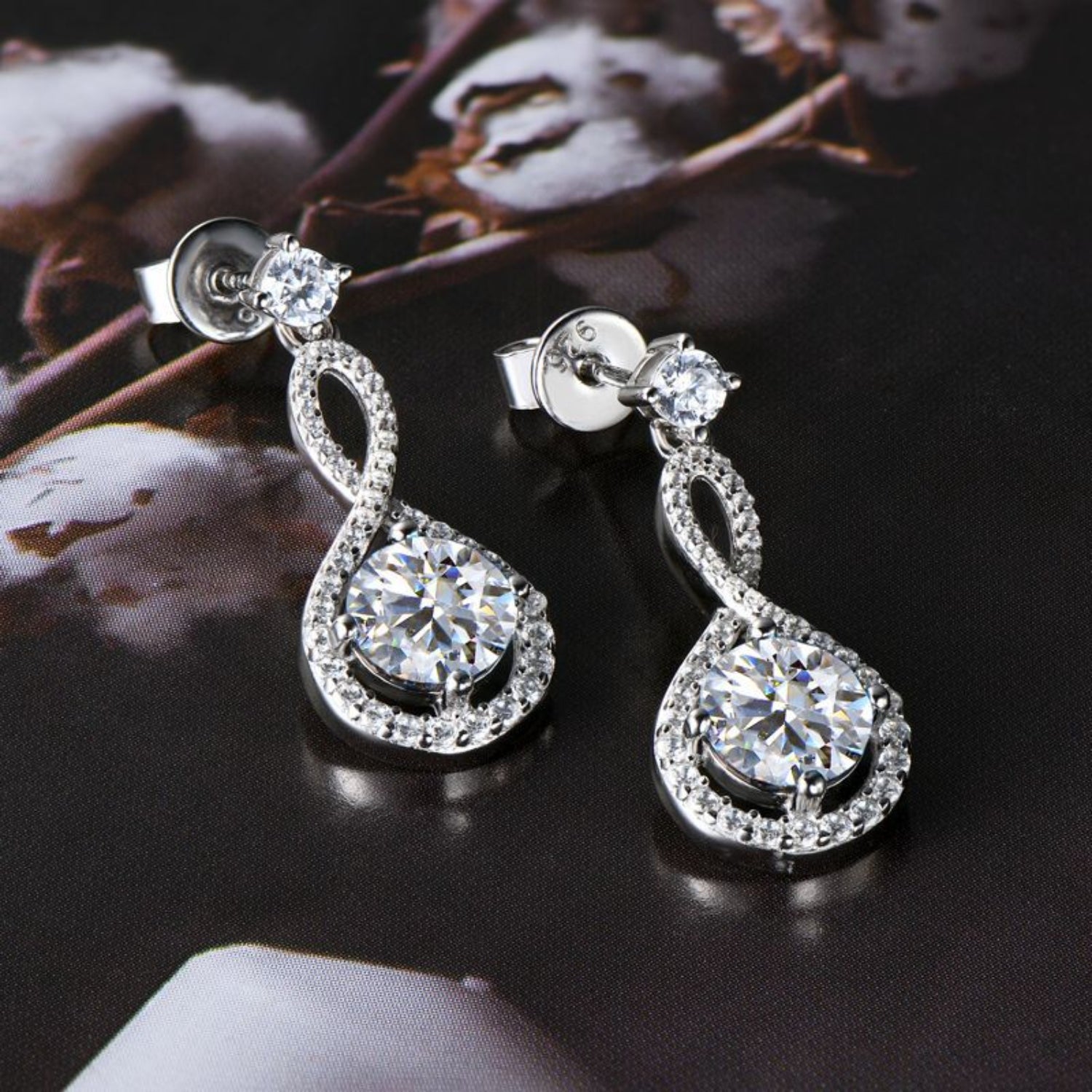 1 Carat Moissanite Earrings - 925 Sterling Silver Luxury
