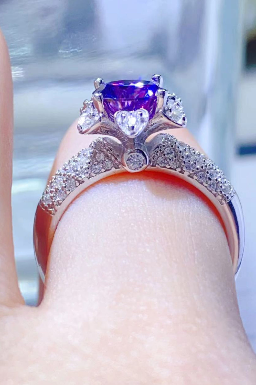 1 Carat Moissanite Ring - 925 Sterling Silver Luxury