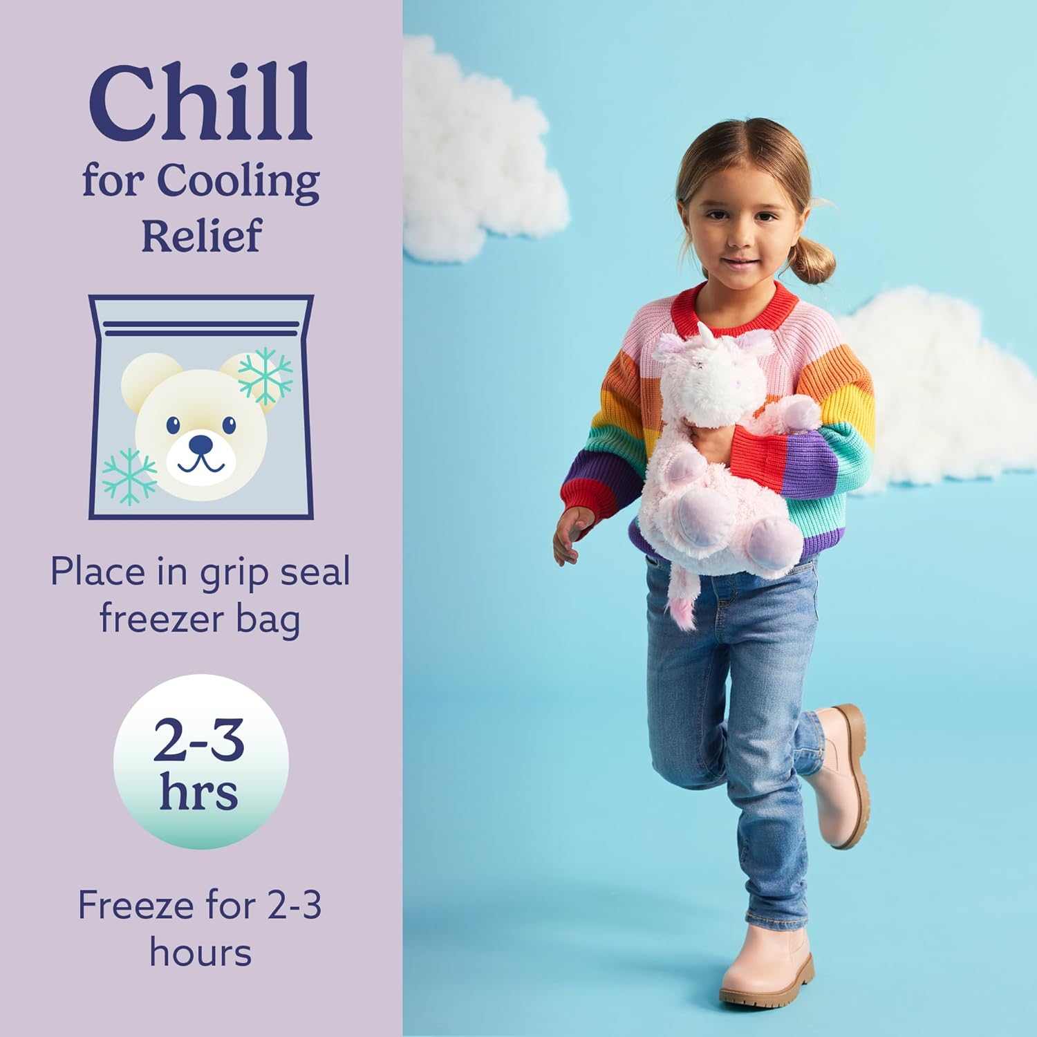 Warmies Pink Unicorn Heated Plush