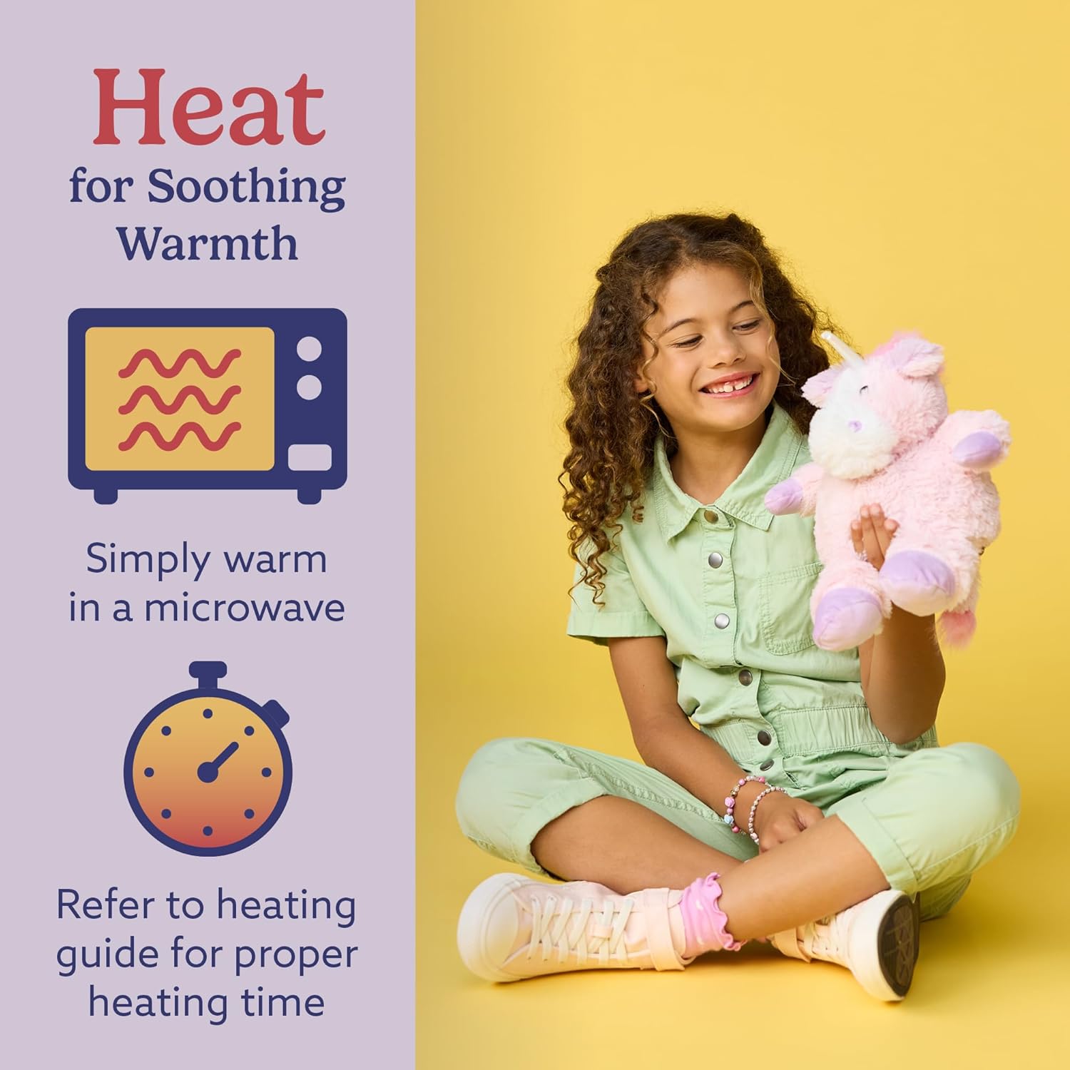 Warmies Pink Unicorn Heated Plush