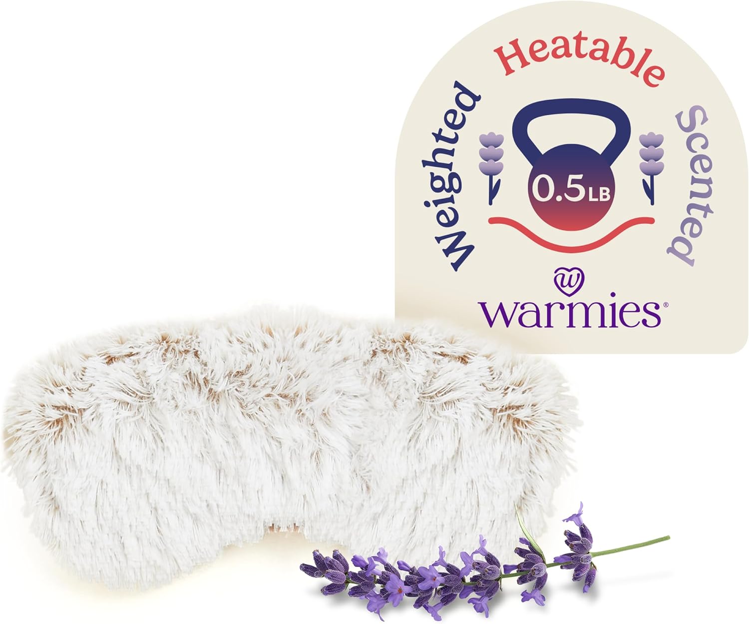Warmies Marshmallow Brown Heated Eye Mask