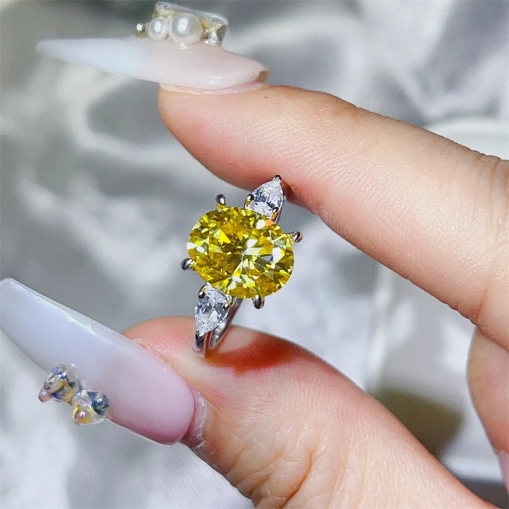 3 Carat Moissanite Ring - 925 Sterling Silver Luxury