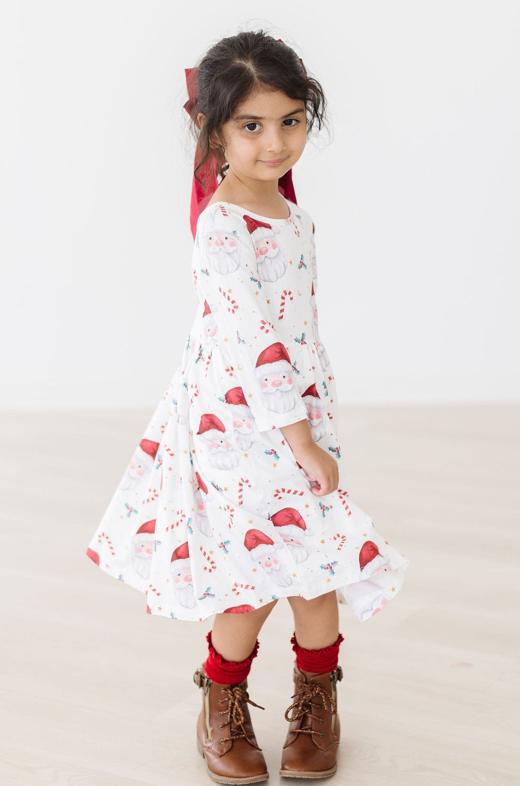 Mistletoe Magic Twirl Dress with Pockets - Kids