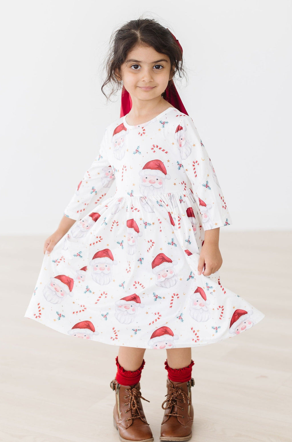 Mistletoe Magic Twirl Dress with Pockets - Kids