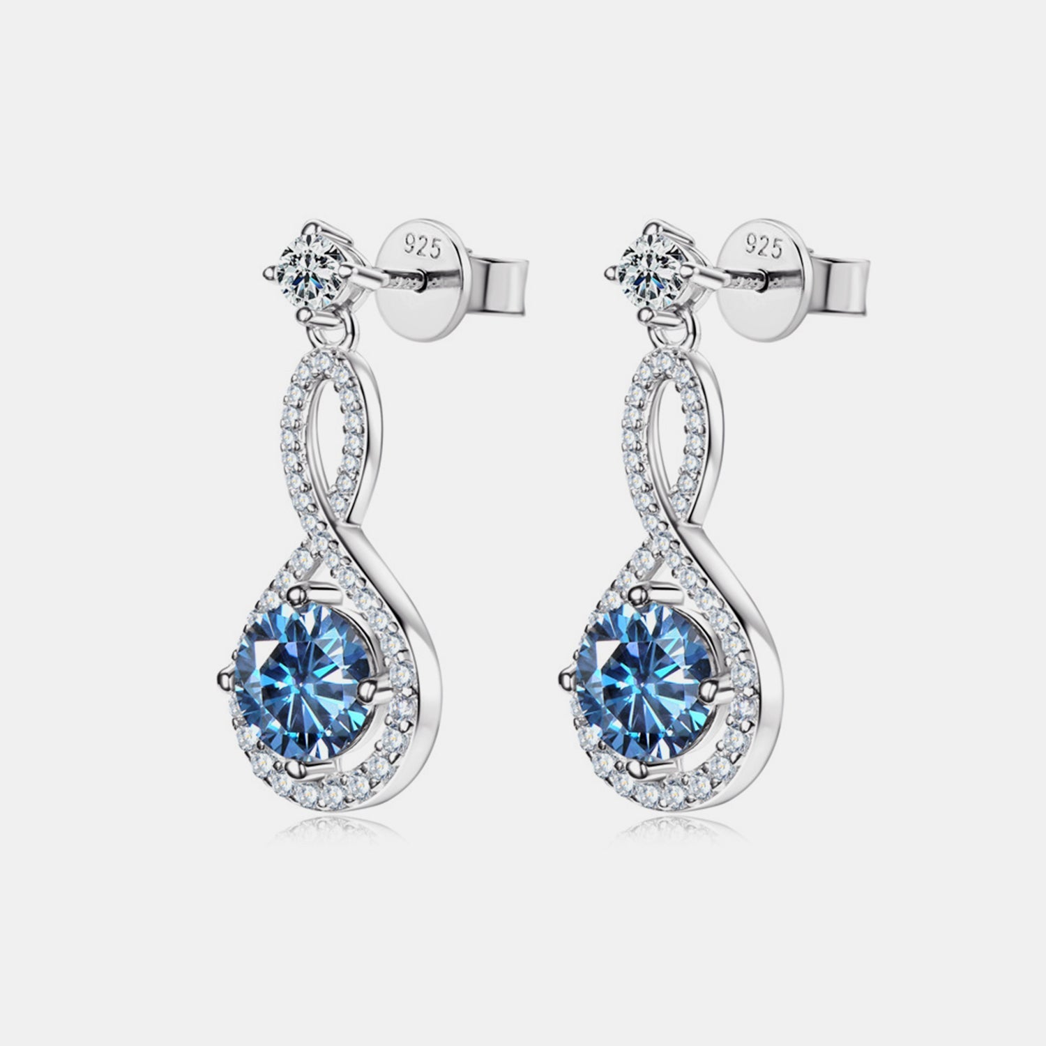 1 Carat Moissanite Earrings - 925 Sterling Silver Luxury