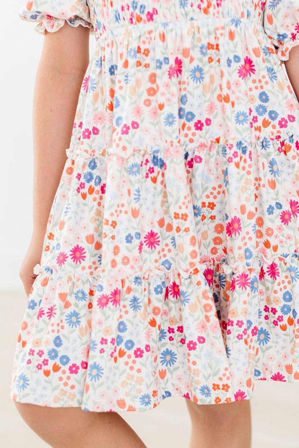 Meadow Magic Smocked Ruffle Dress - Kids