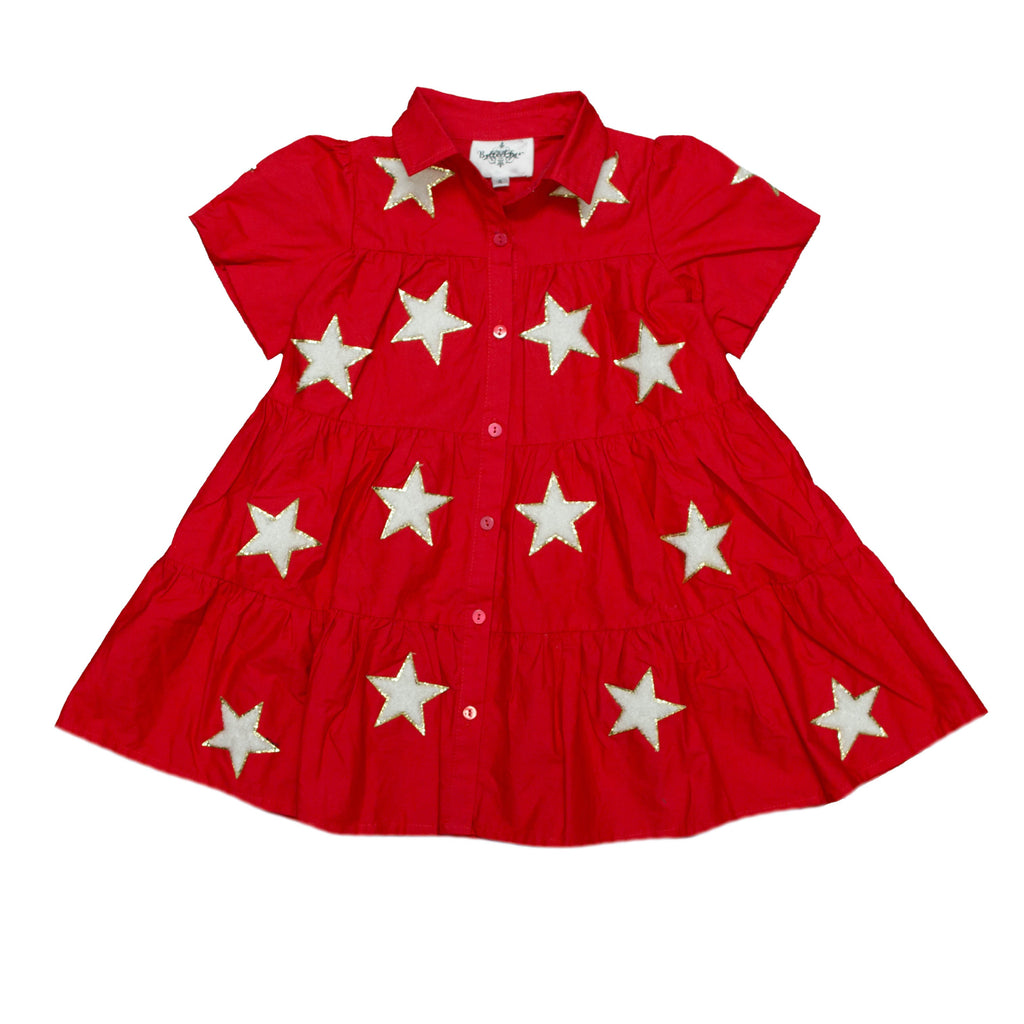Red & White Star Dress