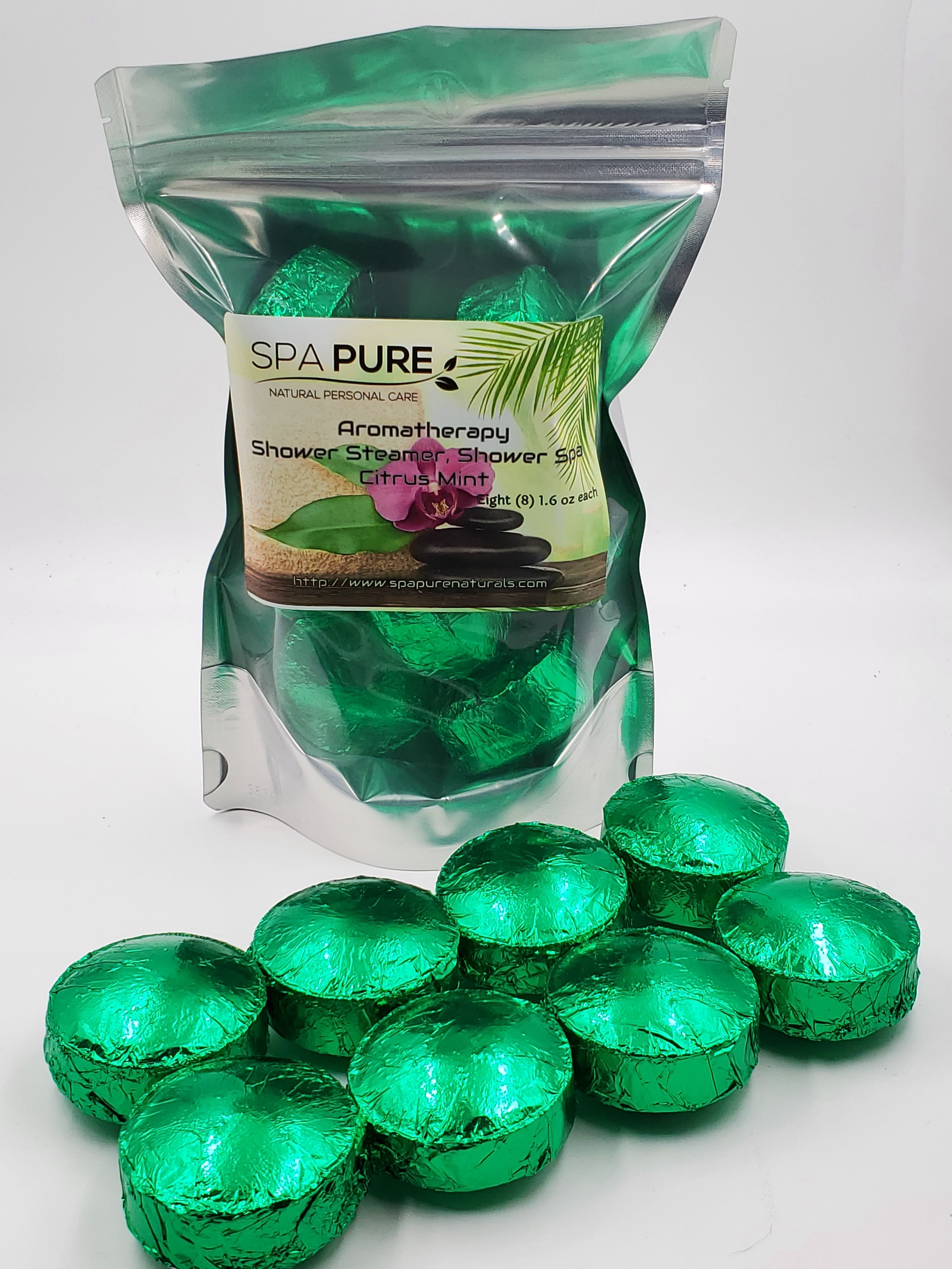 Aromatherapy Shower Bombs - 8 Pack USA Made Natural Essential Oils