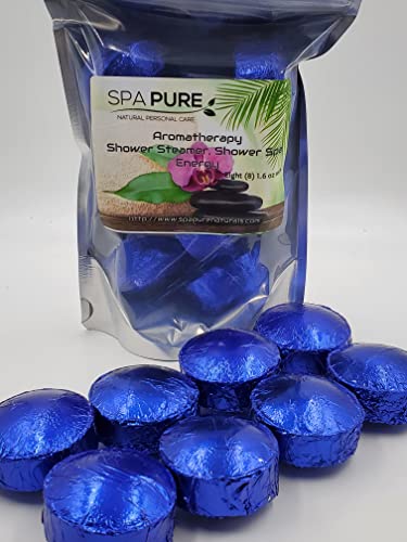 Aromatherapy Shower Bombs - 8 Pack USA Made Natural Essential Oils