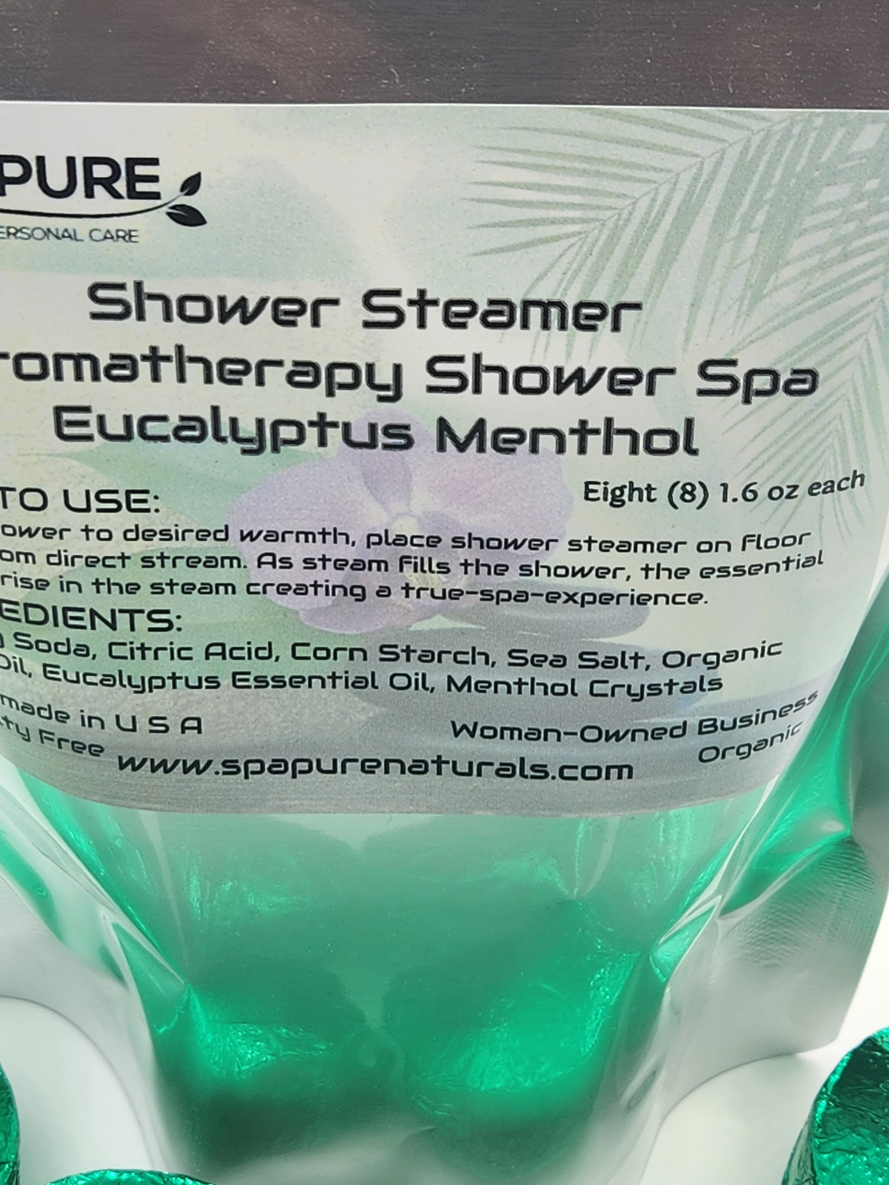 Aromatherapy Shower Bombs - 8 Pack USA Made Natural Essential Oils