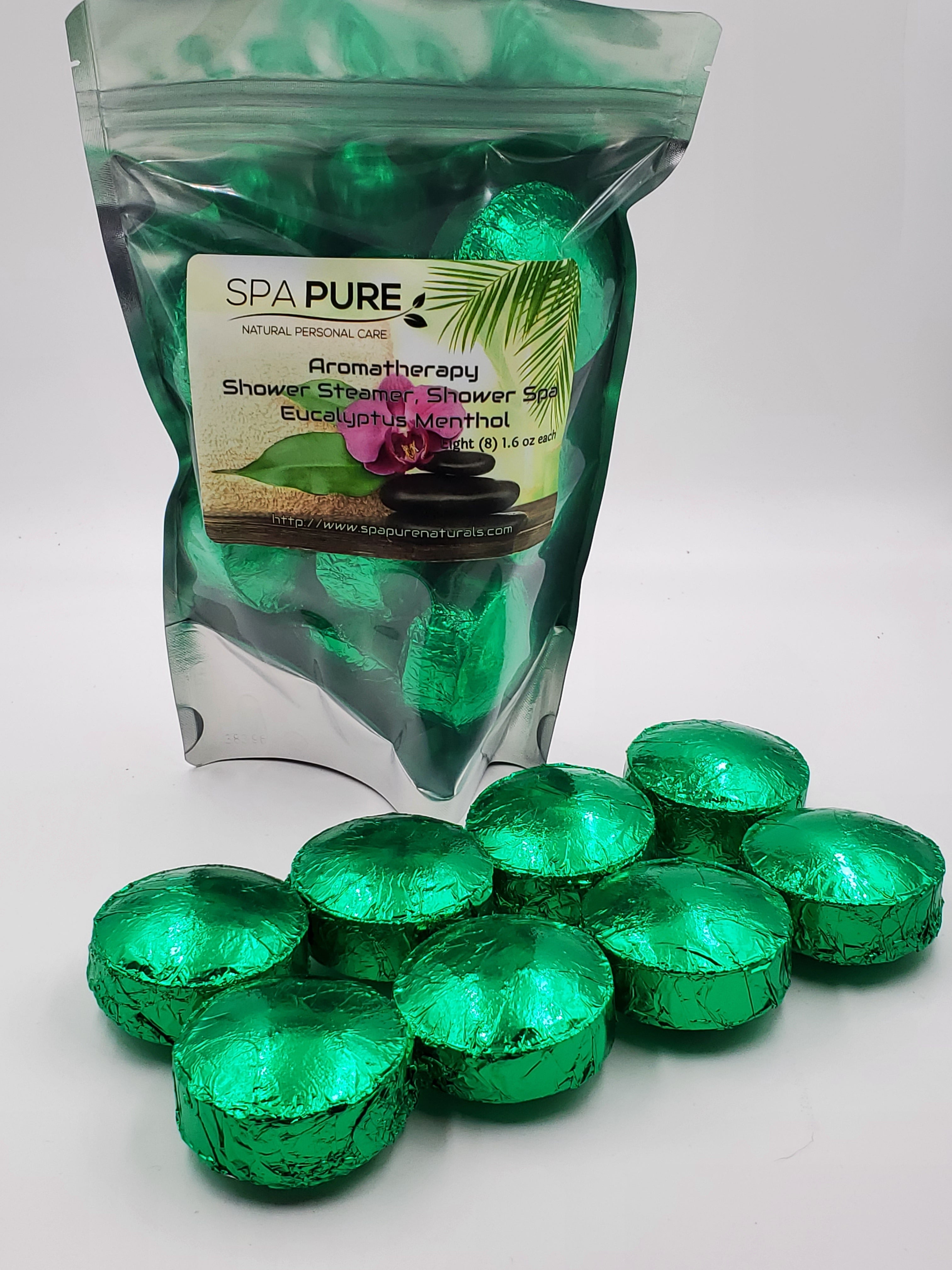 Aromatherapy Shower Bombs - 8 Pack USA Made Natural Essential Oils