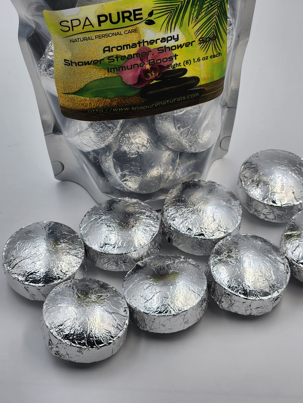 Aromatherapy Shower Bombs - 8 Pack USA Made Natural Essential Oils