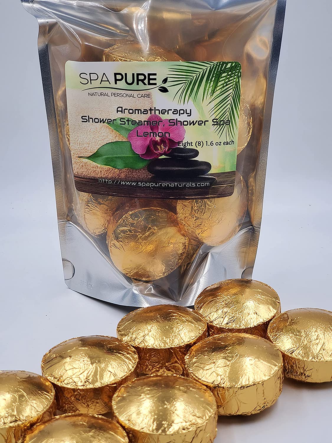 Aromatherapy Shower Bombs - 8 Pack USA Made Natural Essential Oils