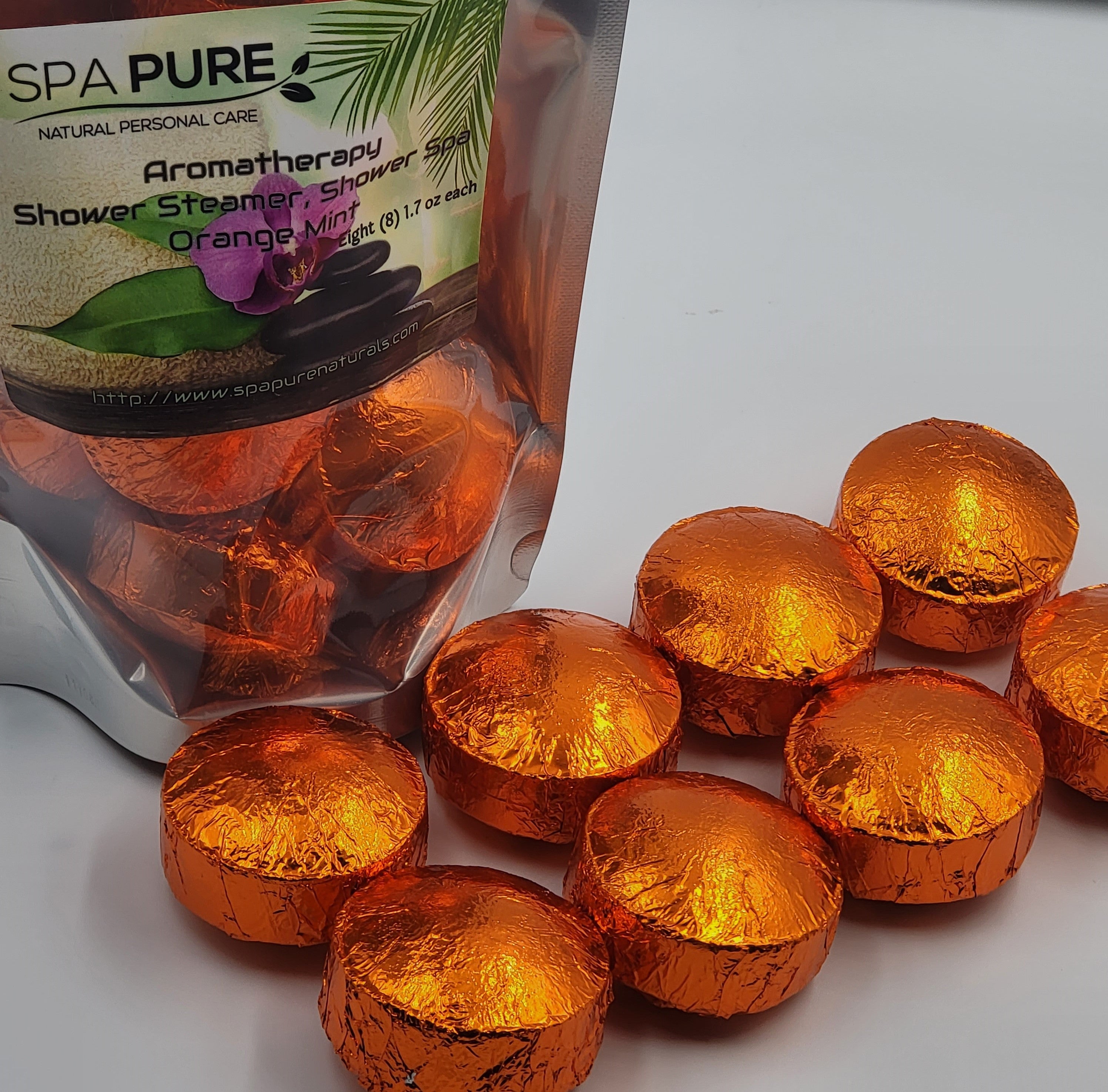 Aromatherapy Shower Bombs - 8 Pack USA Made Natural Essential Oils