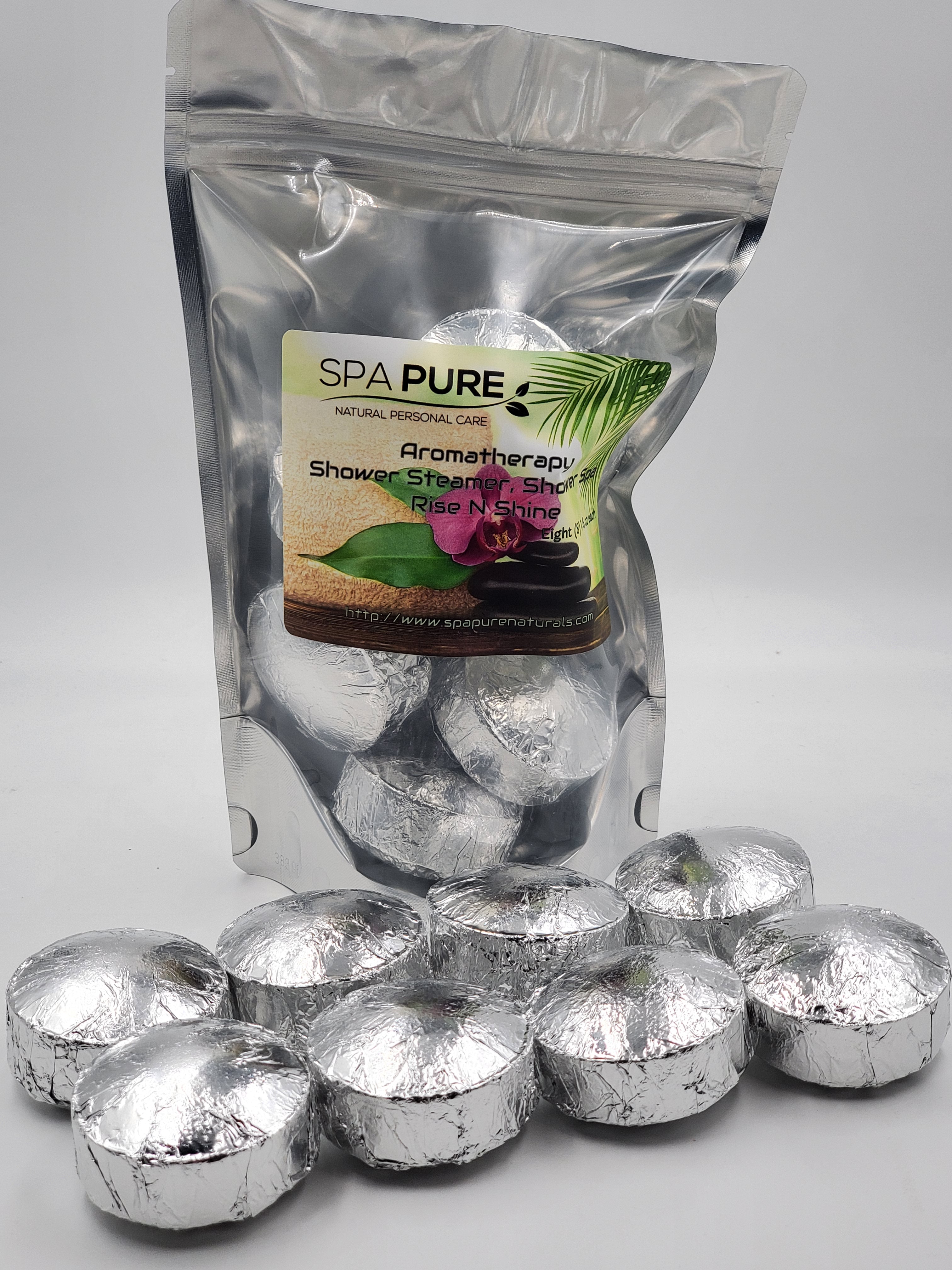 Aromatherapy Shower Bombs - 8 Pack USA Made Natural Essential Oils