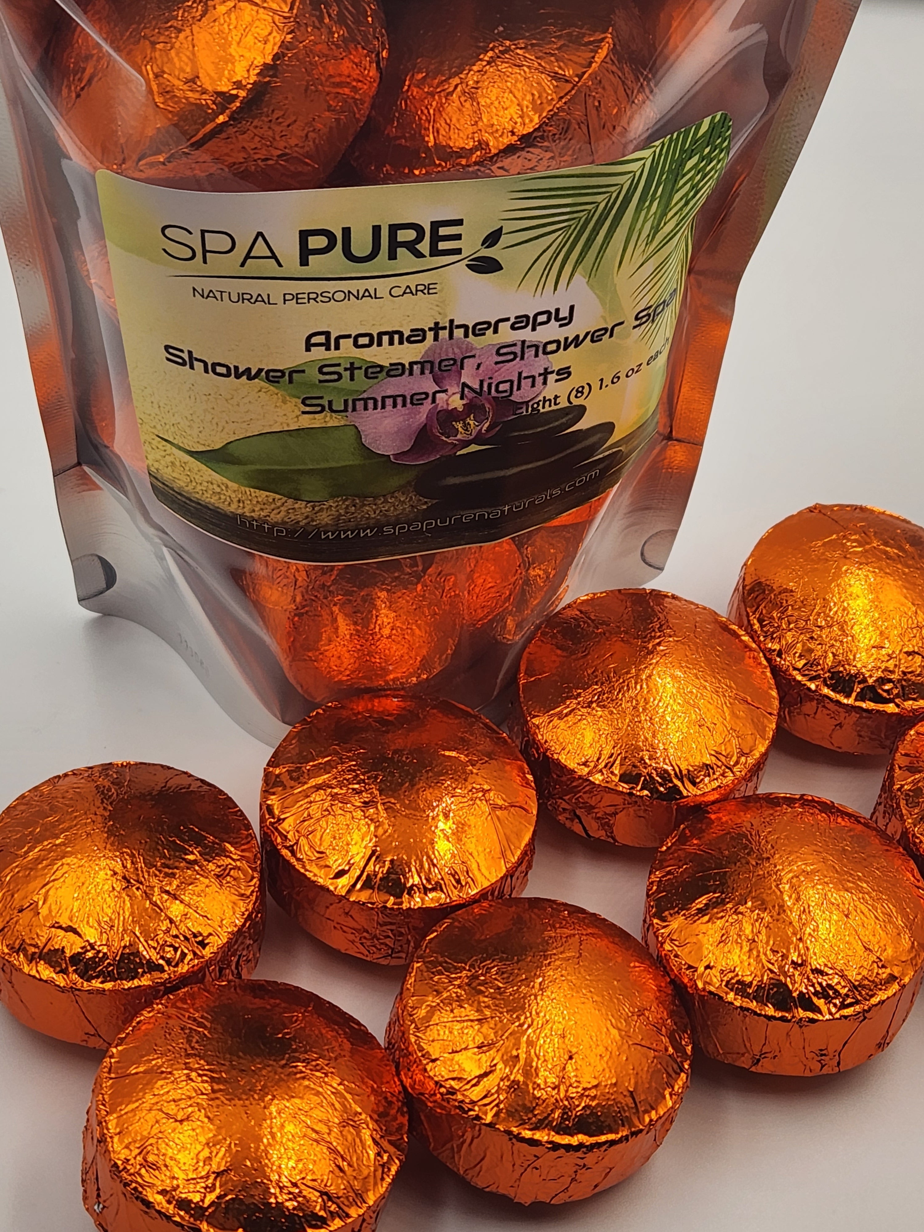 Aromatherapy Shower Bombs - 8 Pack USA Made Natural Essential Oils