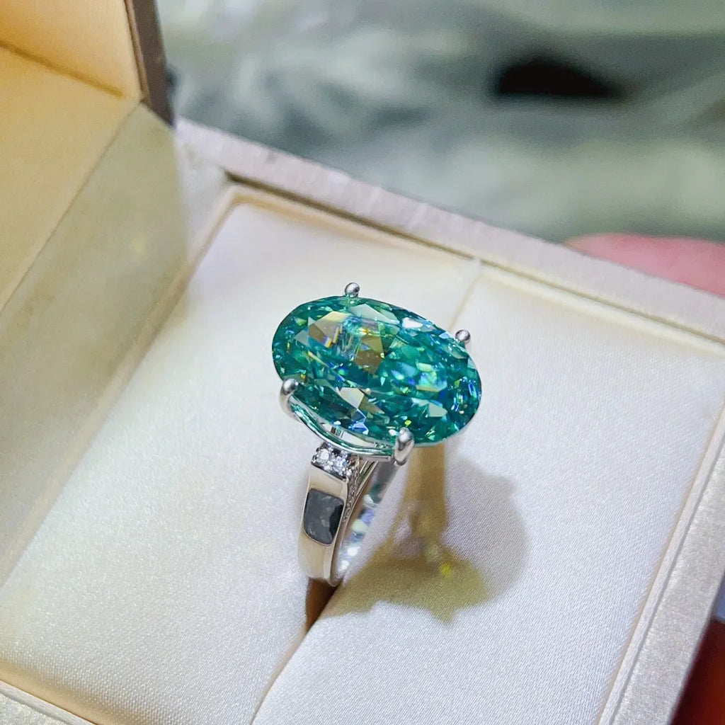 5 Carat Moissanite Ring - 925 Sterling Silver Luxury