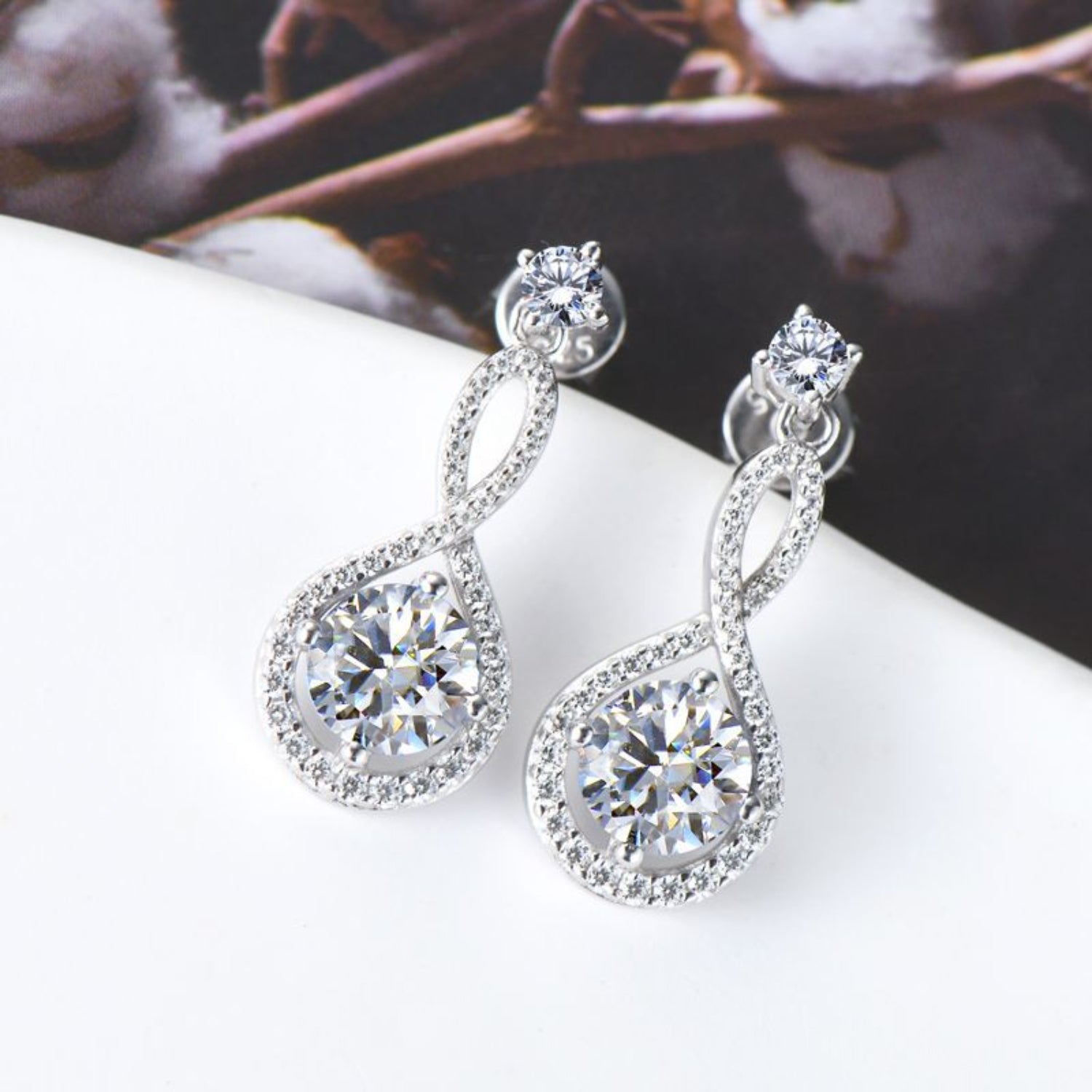 1 Carat Moissanite Earrings - 925 Sterling Silver Luxury