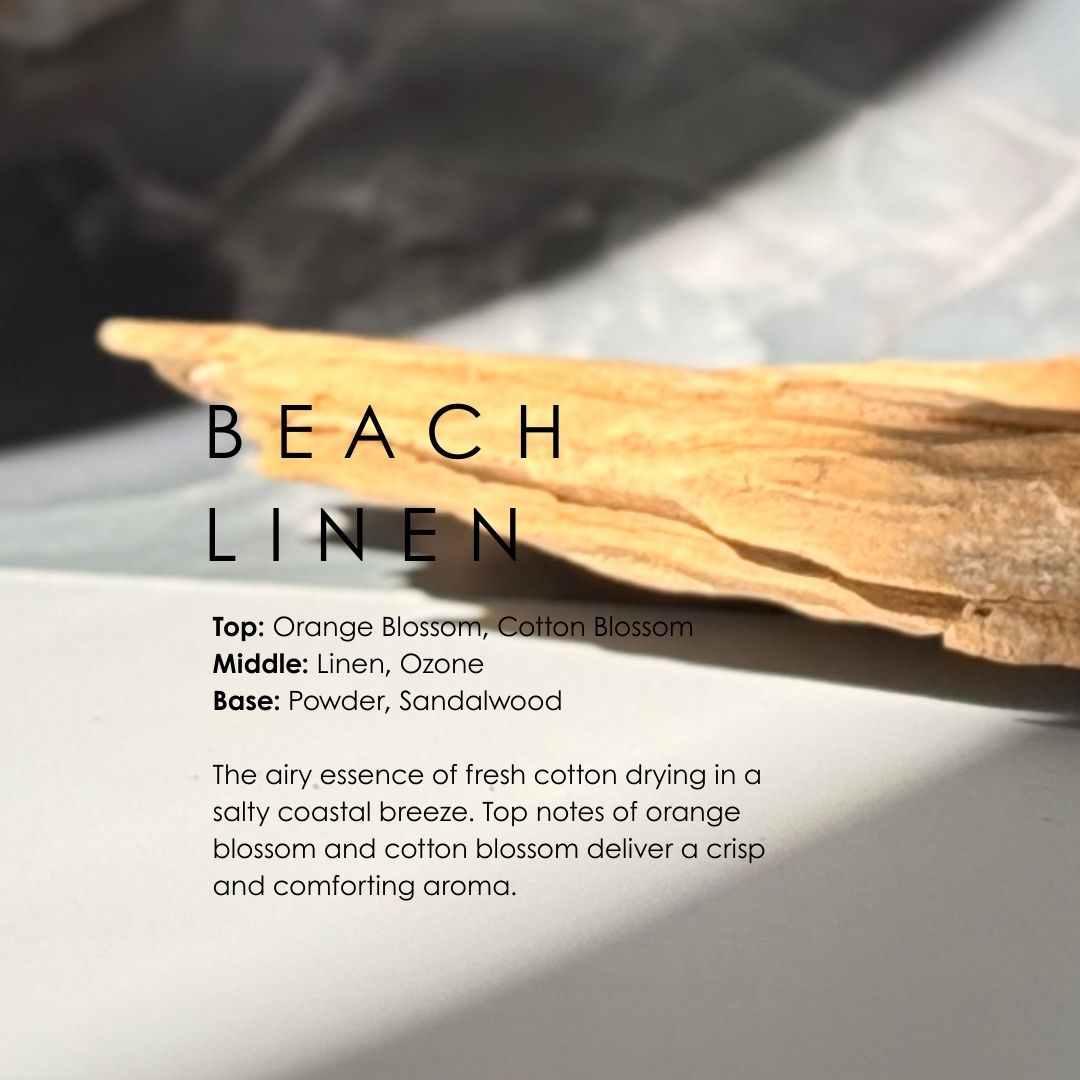Beach Linen Candle - Luxury Scented Soy Candle