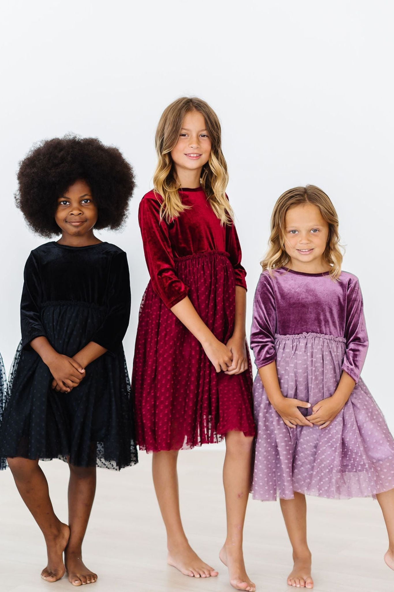 Black Velvet Tutu Dress - Kids