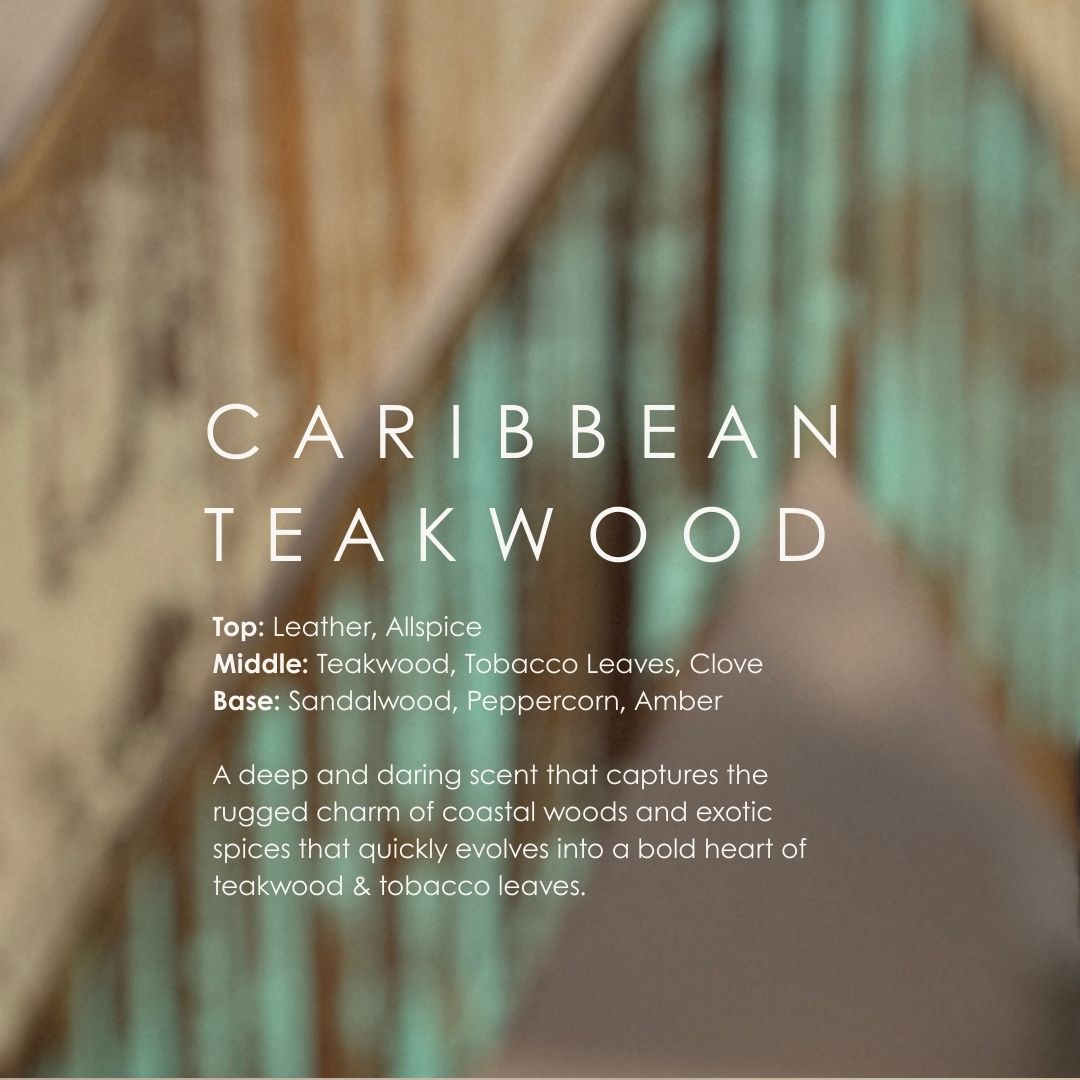 Caribbean Teakwood Reed Diffuser - Luxury Home Fragrance
