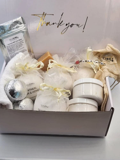 Relaxation Spa Gift Box - Complete Home Spa Day Set for Her