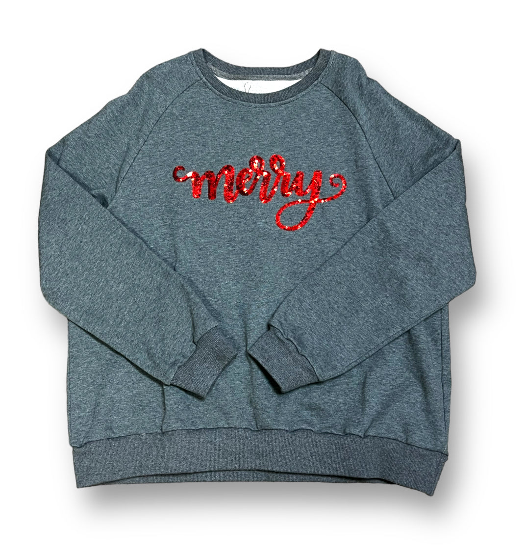 Merry Sequin Sweatshirt - Adult