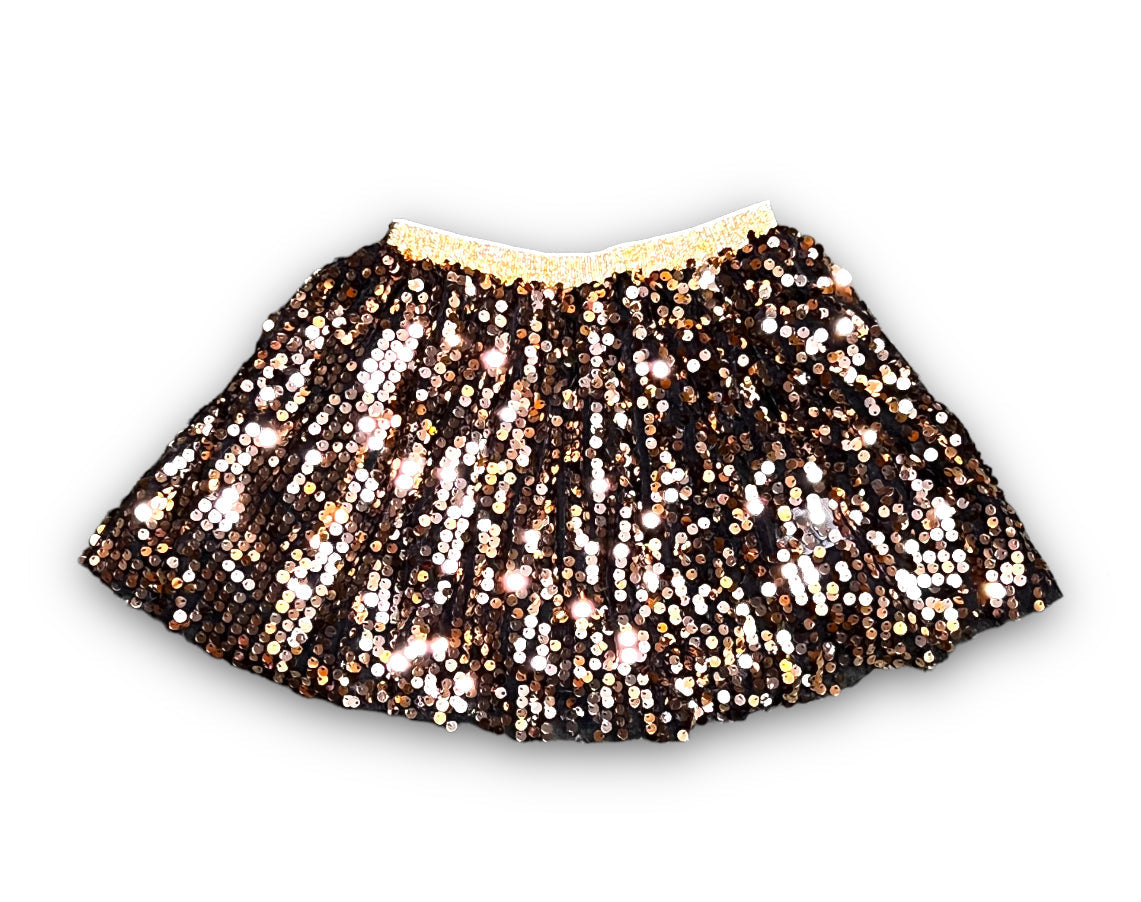 Black & Gold Sequin Tutu - Kids