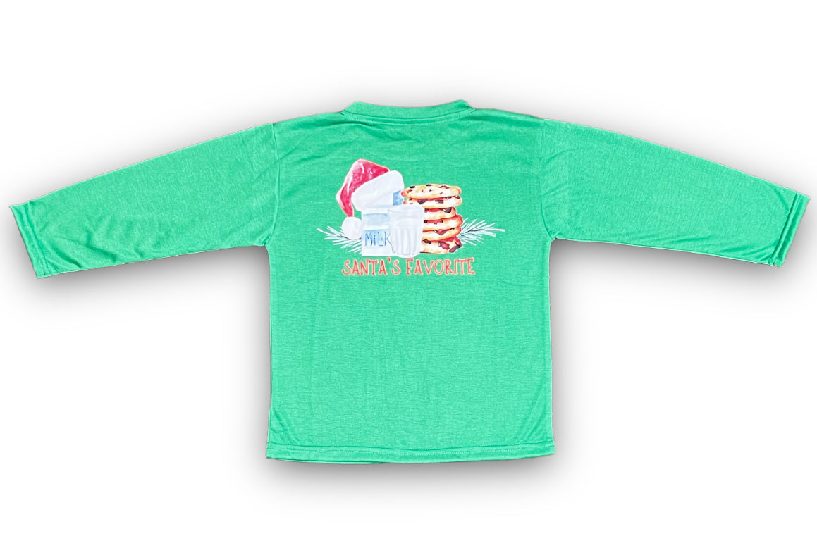 Santa's Favorite Long Sleeve Shirt - Kids