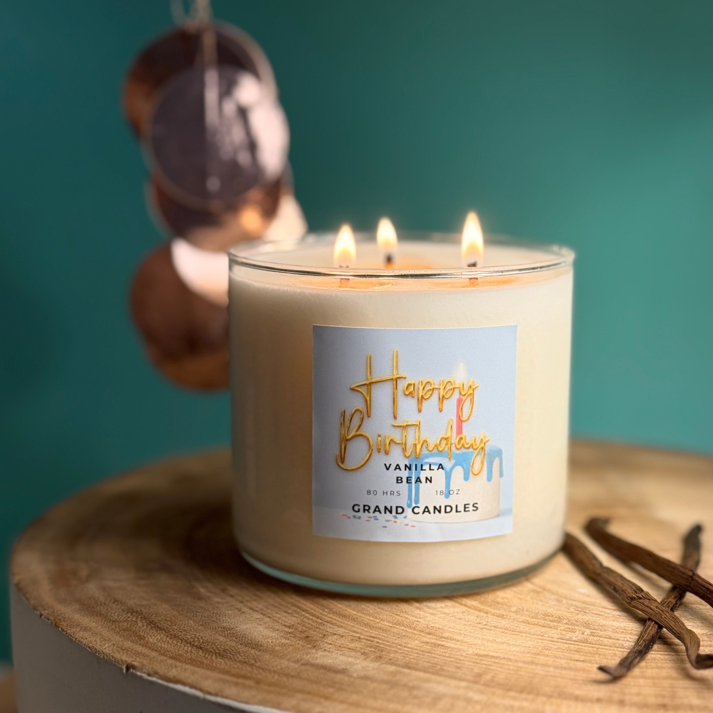 Happy Birthday Candle - Luxury Scented Soy Candle