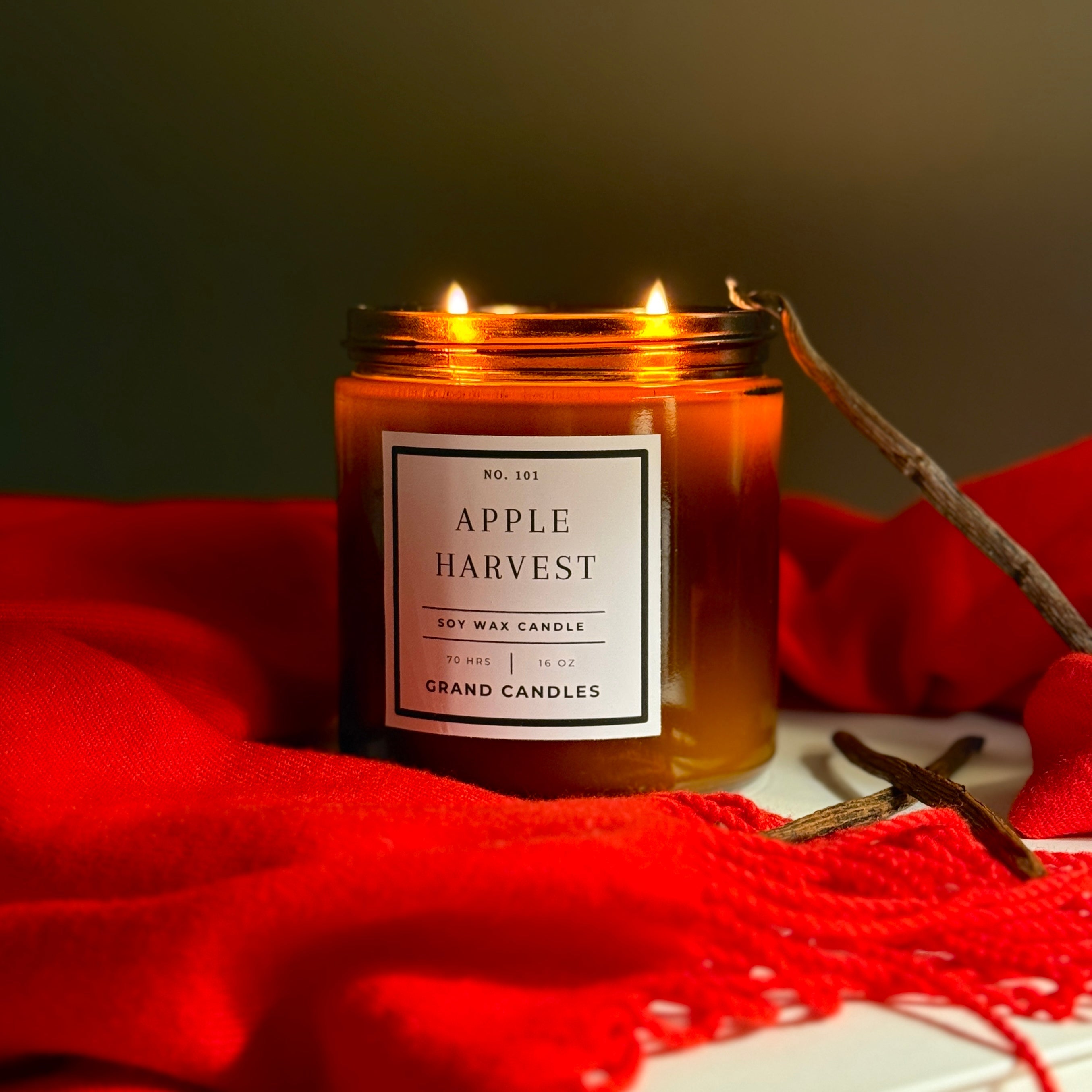 Apple Harvest Candle - Luxury Scented Soy Candle