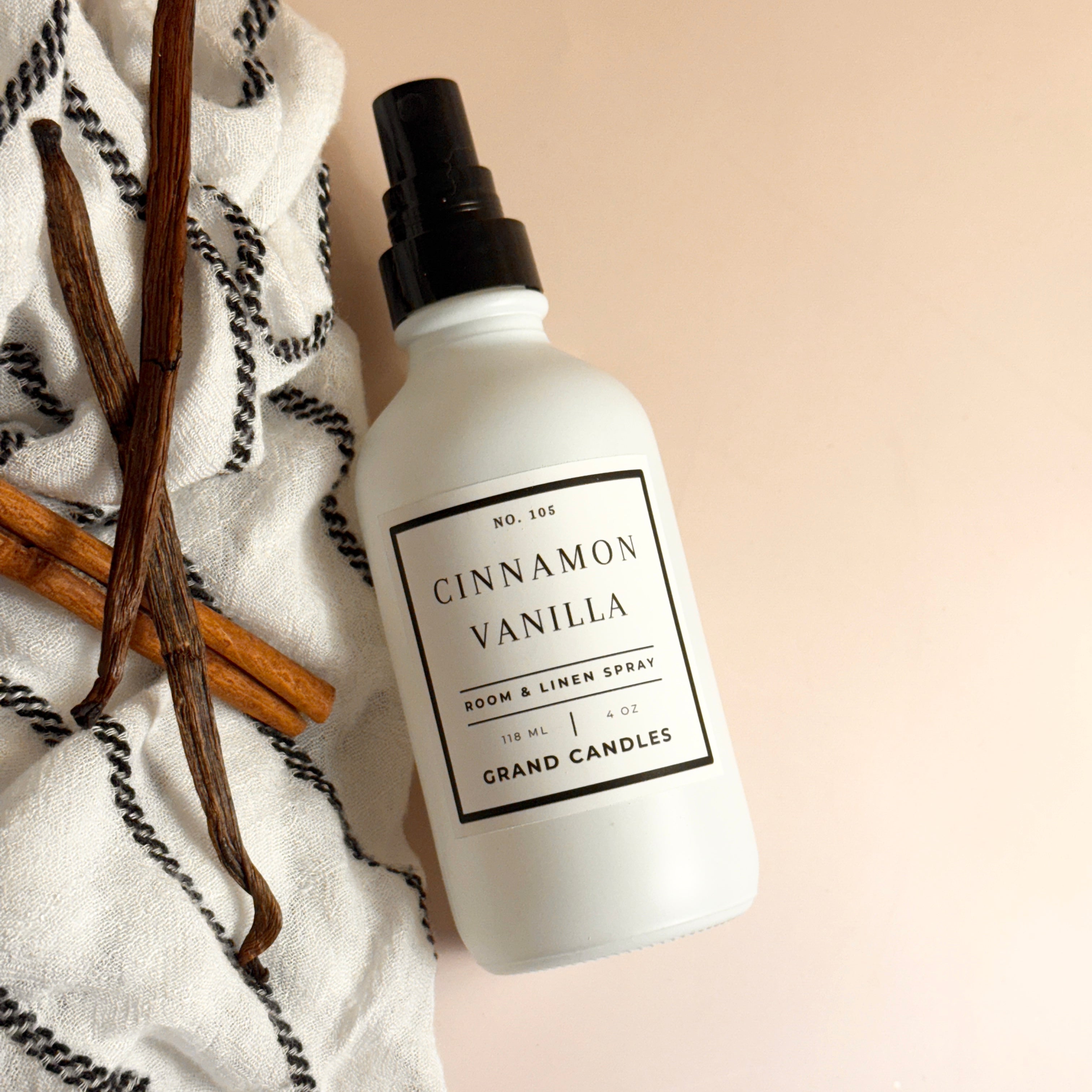 Cinnamon Vanilla Room & Linen Spray - Luxury Home Fragrance