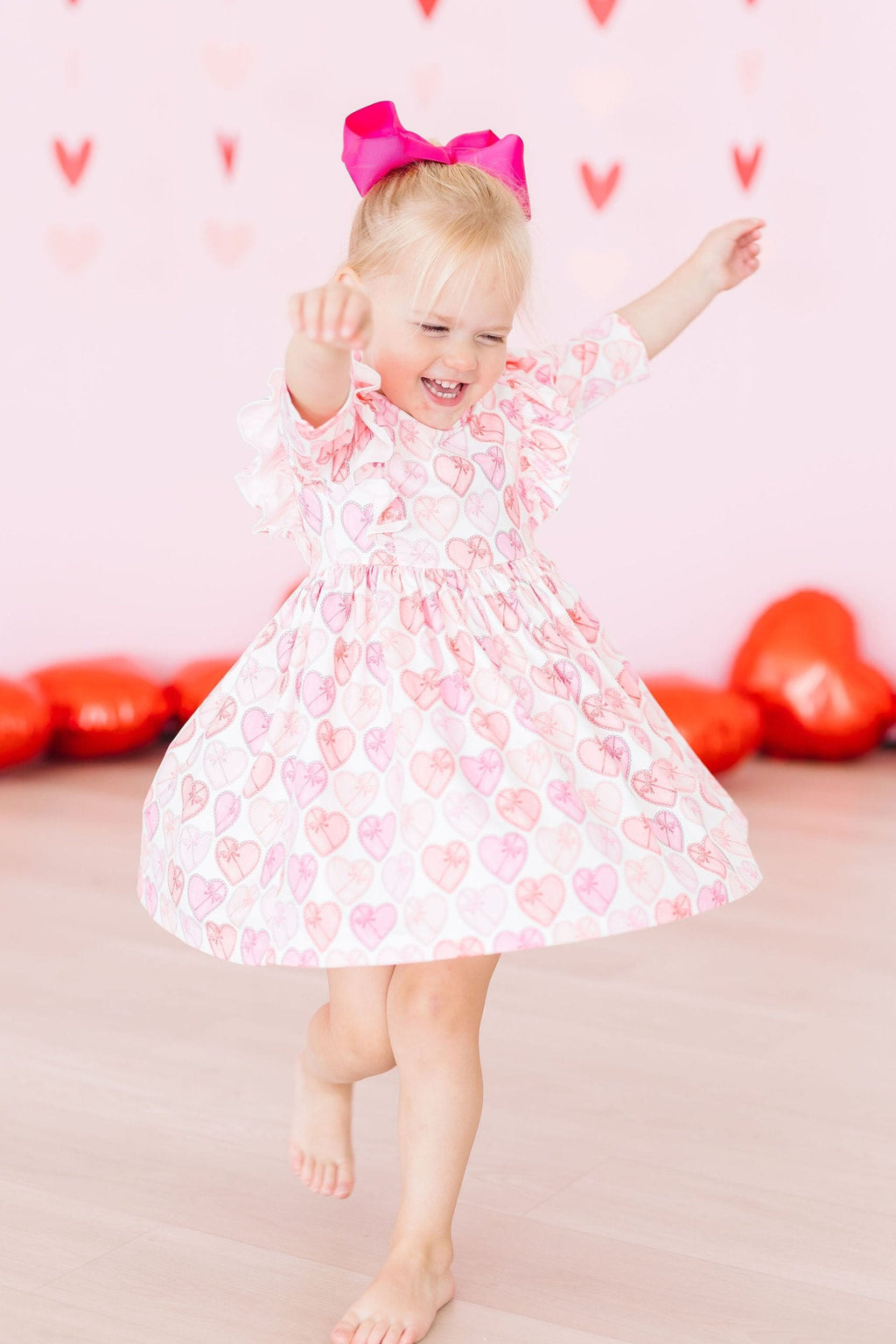 Melt My Heart Ruffle Twirl Dress - Kids